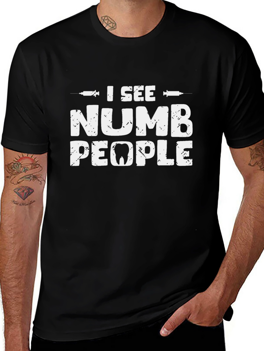 I See Numb People Dental Humor T-Shirt
