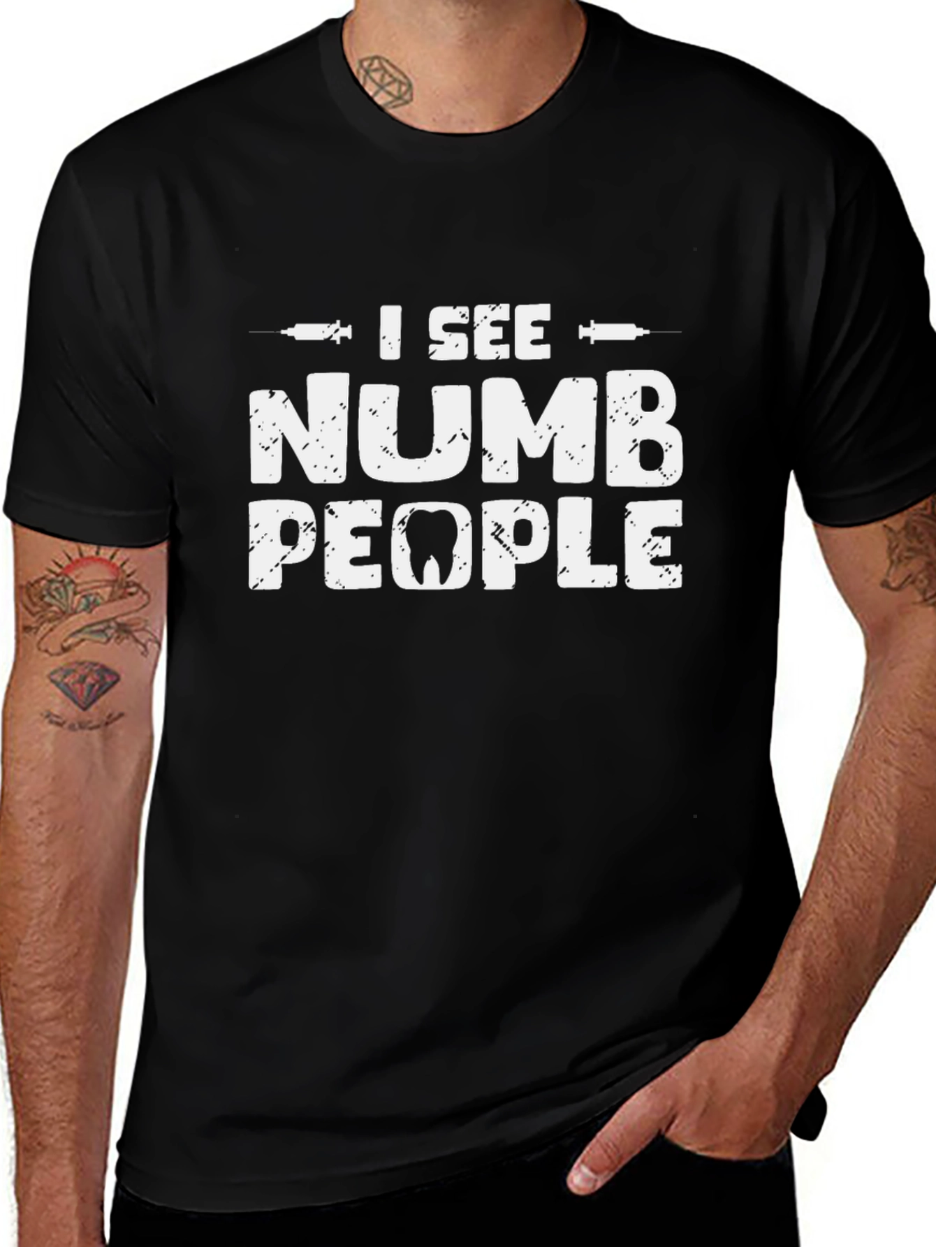 I See Numb People Dental Humor T-Shirt