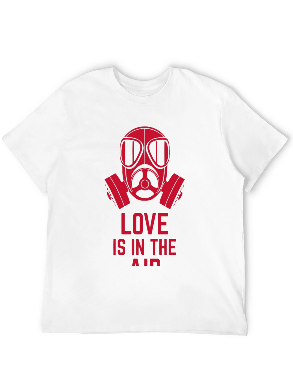 Love is in the Air Gas Mask Graphic Tee