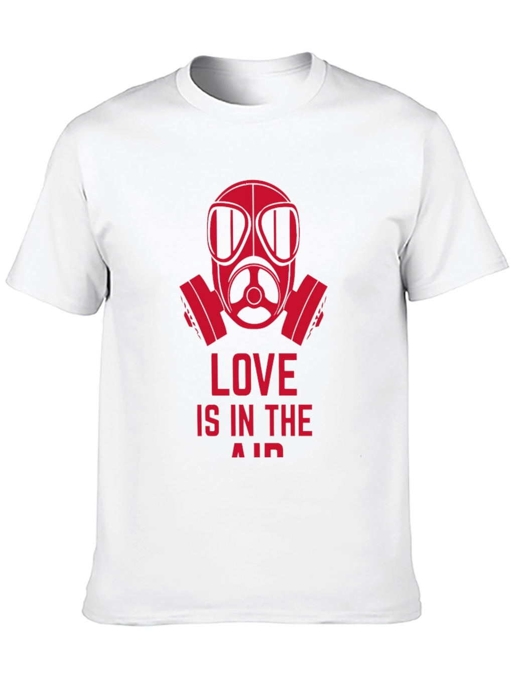 Love is in the Air Gas Mask Graphic Tee