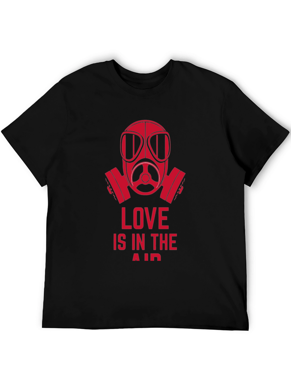 Love is in the Air Gas Mask Graphic Tee