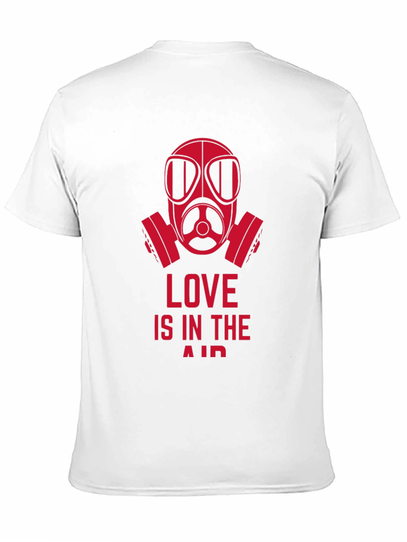 Love is in the Air Gas Mask Graphic Tee