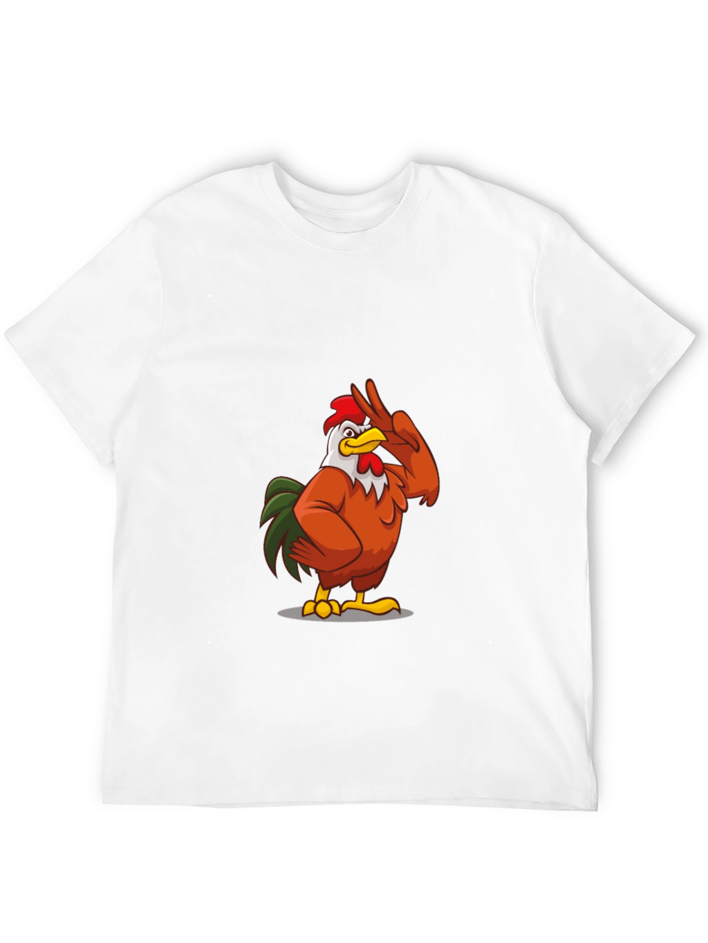 Cool Chicken Graphic Tee - Casual Black T-Shirt