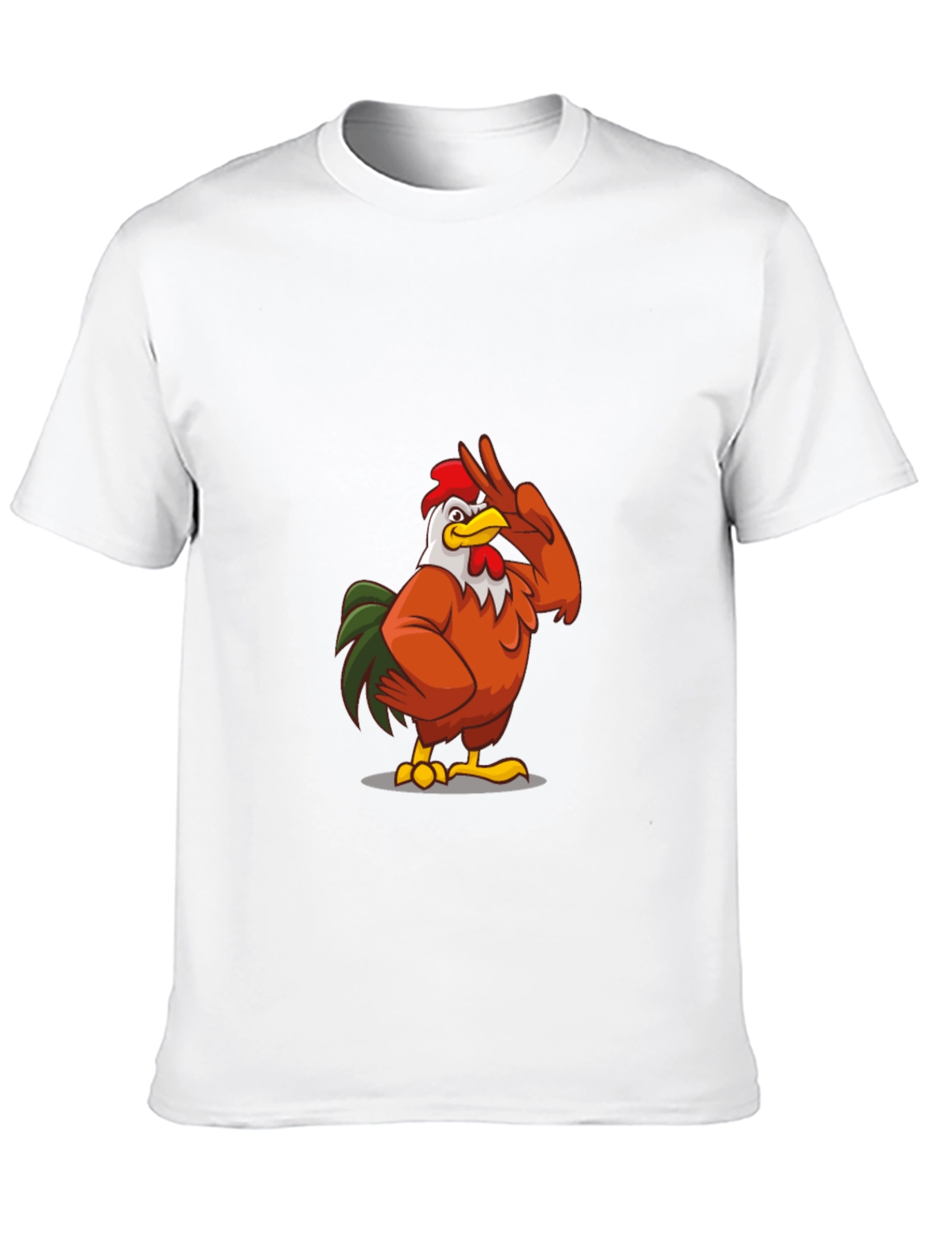 Cool Chicken Graphic Tee - Casual Black T-Shirt