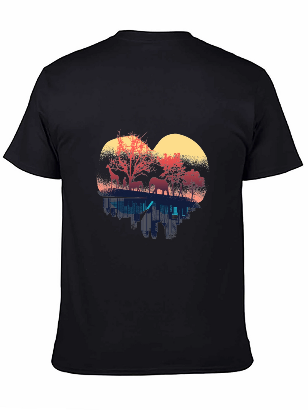 Wildlife Silhouette Mens T-Shirt