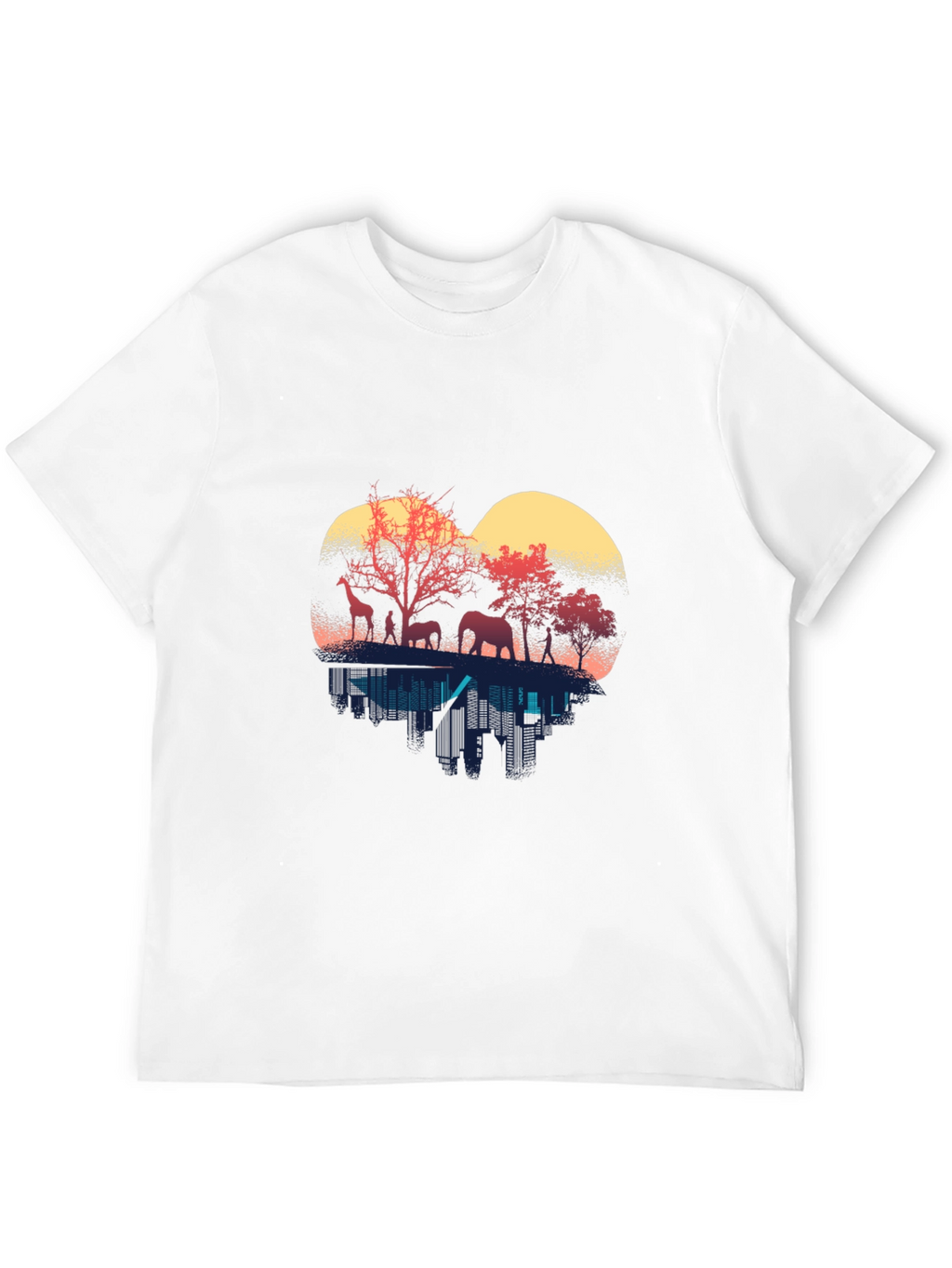 Wildlife Silhouette Mens T-Shirt
