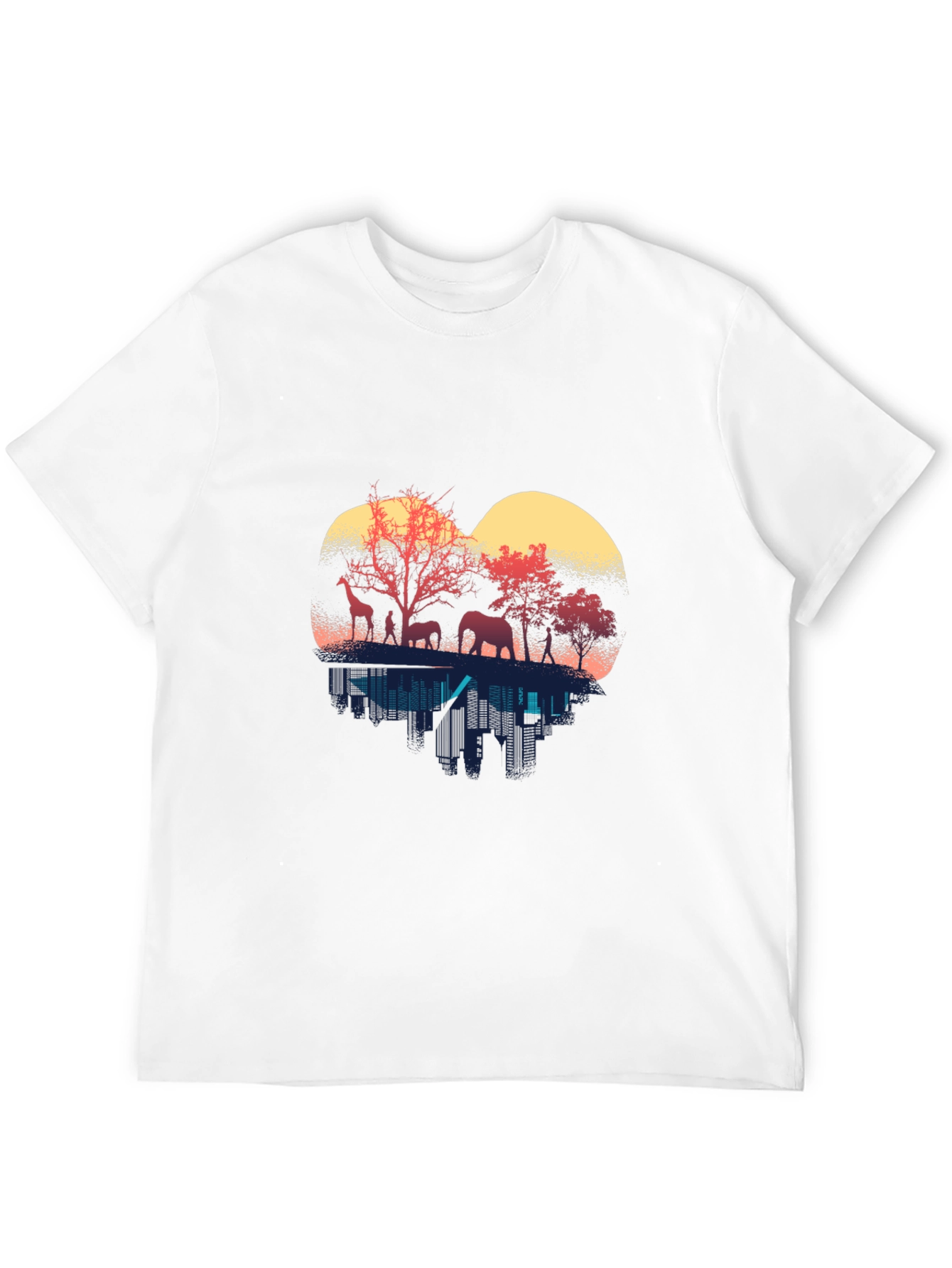 Wildlife Silhouette Mens T-Shirt