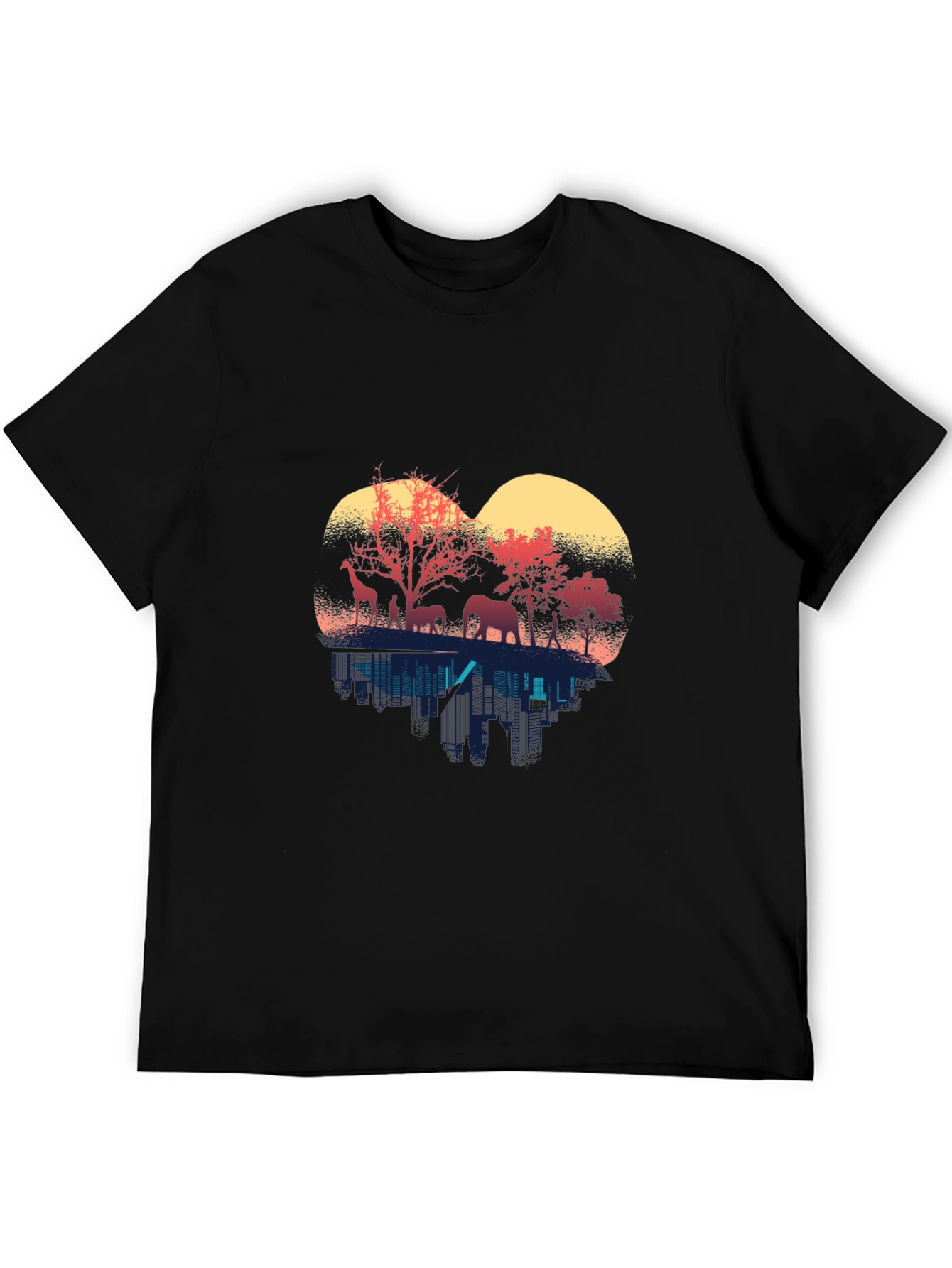 Wildlife Silhouette Mens T-Shirt