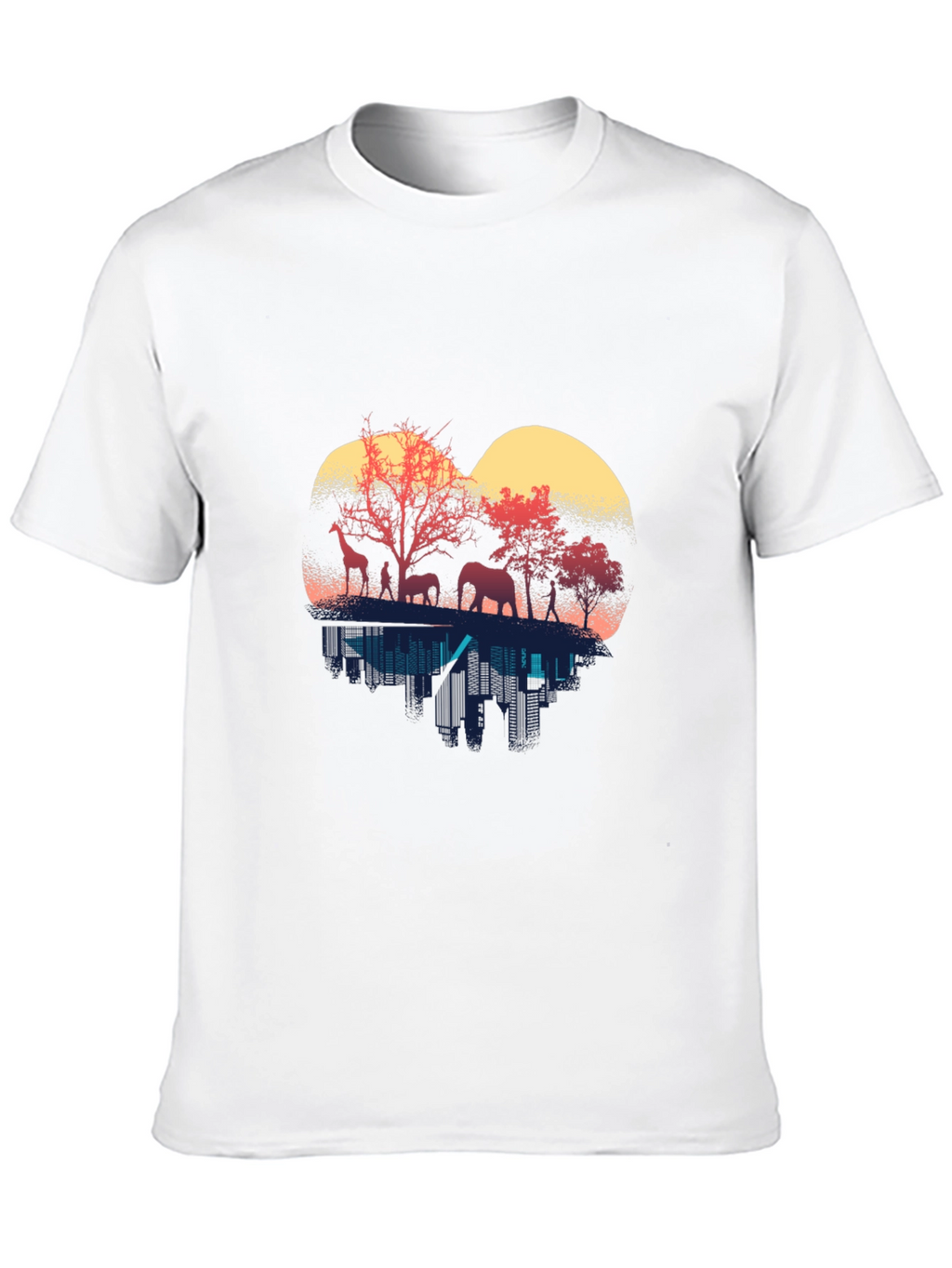 Wildlife Silhouette Mens T-Shirt