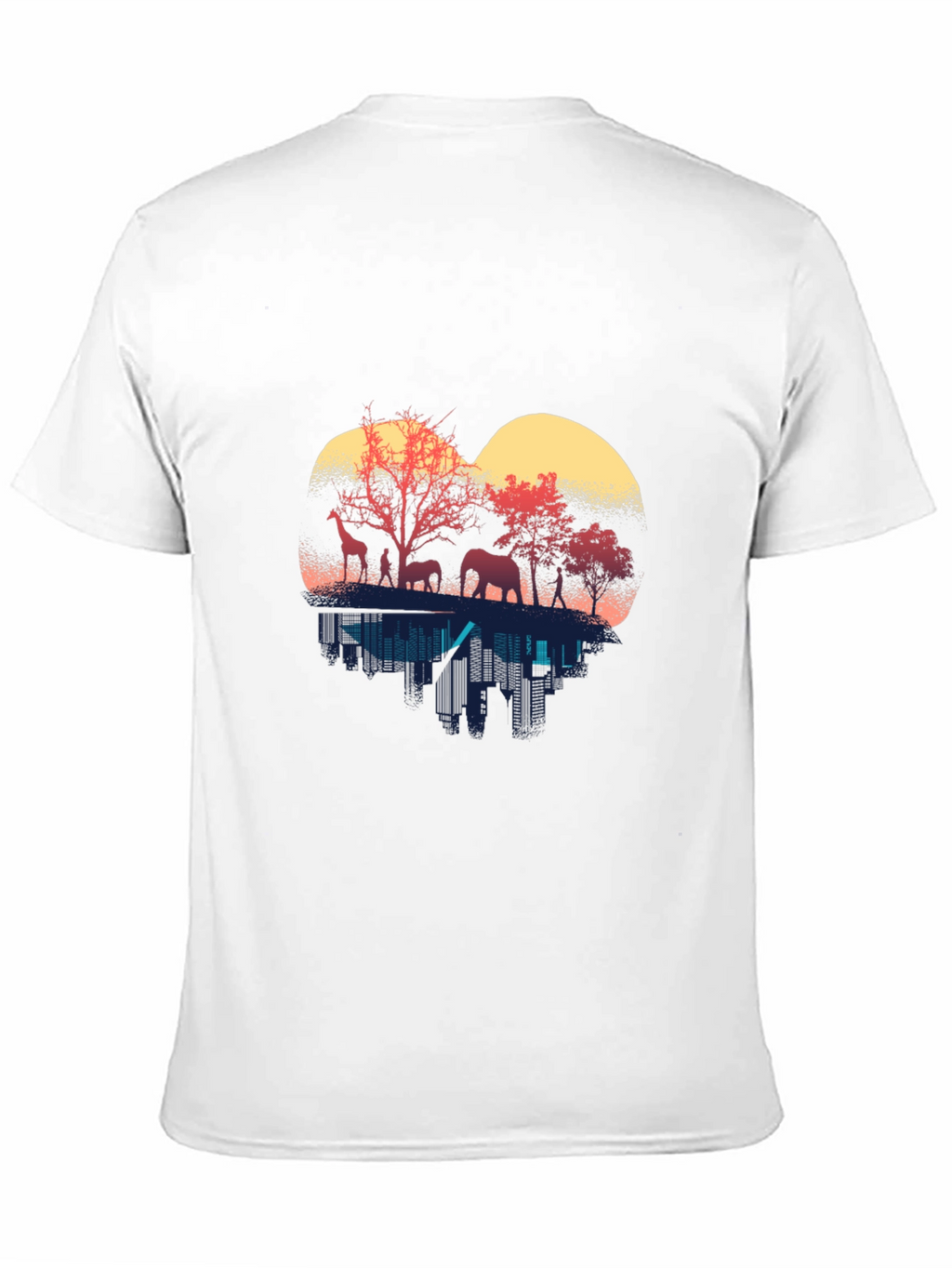 Wildlife Silhouette Mens T-Shirt