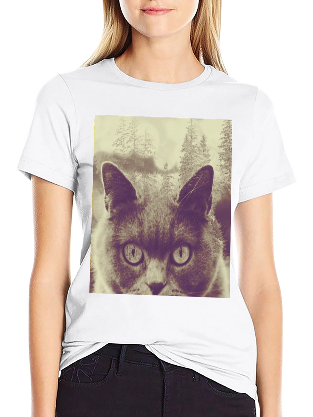 Cat in the Woods Graphic Tee