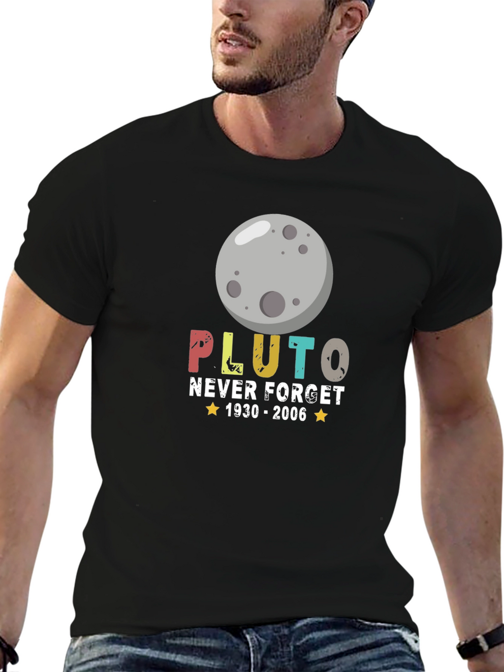 Pluto Never Forget Graphic Tee