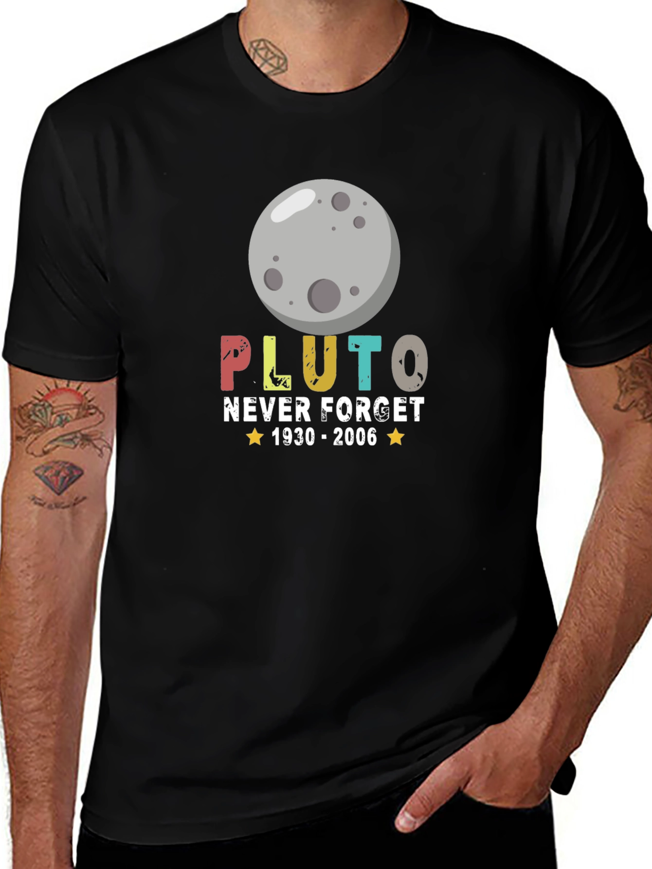 Pluto Never Forget Graphic Tee