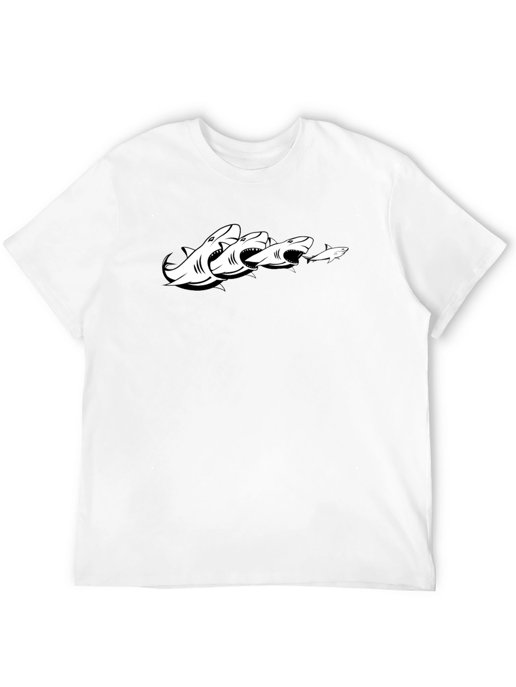 Shark Chain Graphic Tee - Black