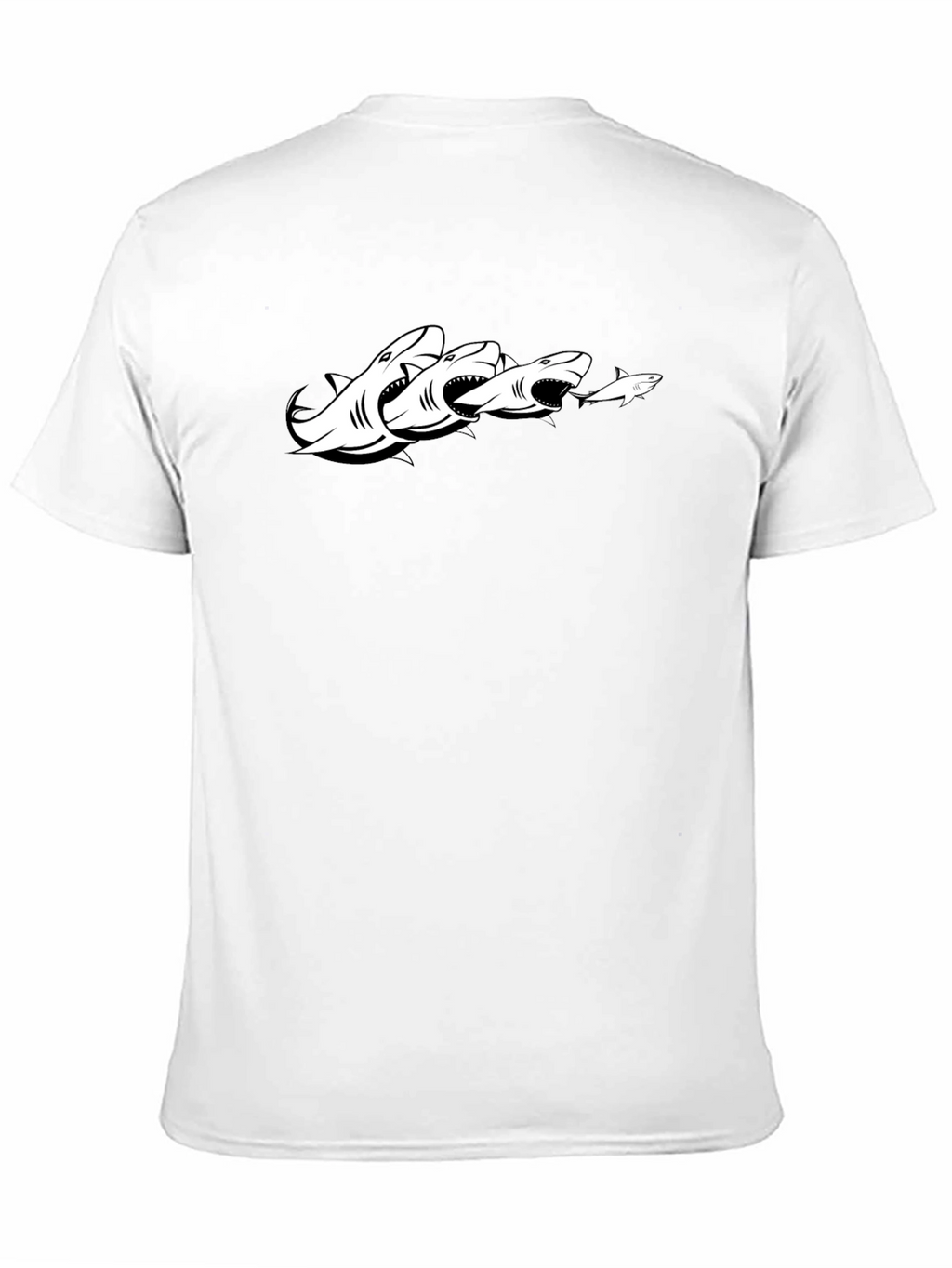 Shark Chain Graphic Tee - Black
