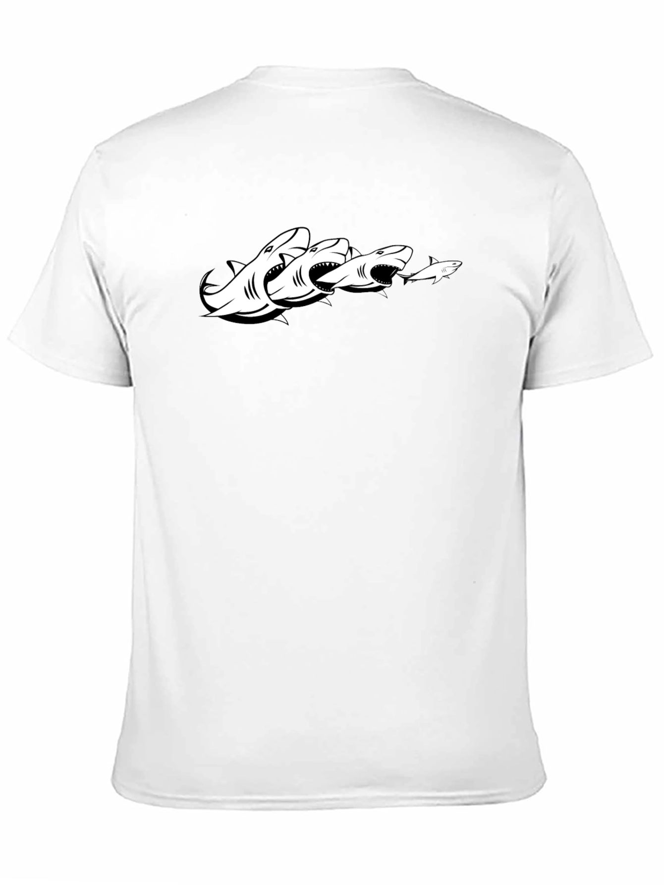 Shark Chain Graphic Tee - Black