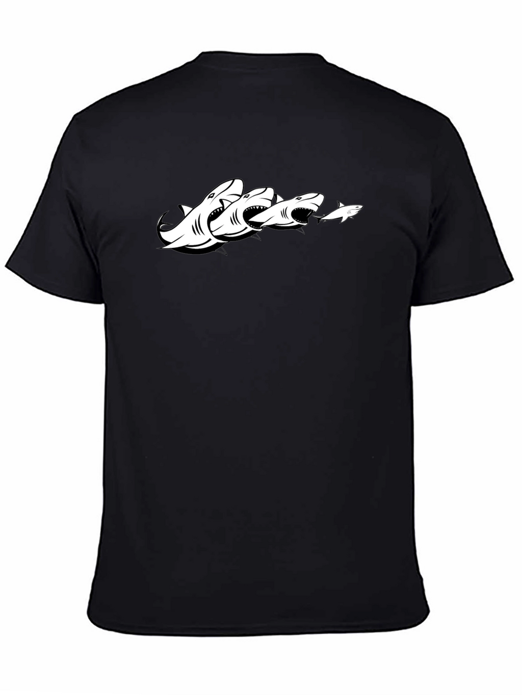 Shark Chain Graphic Tee - Black