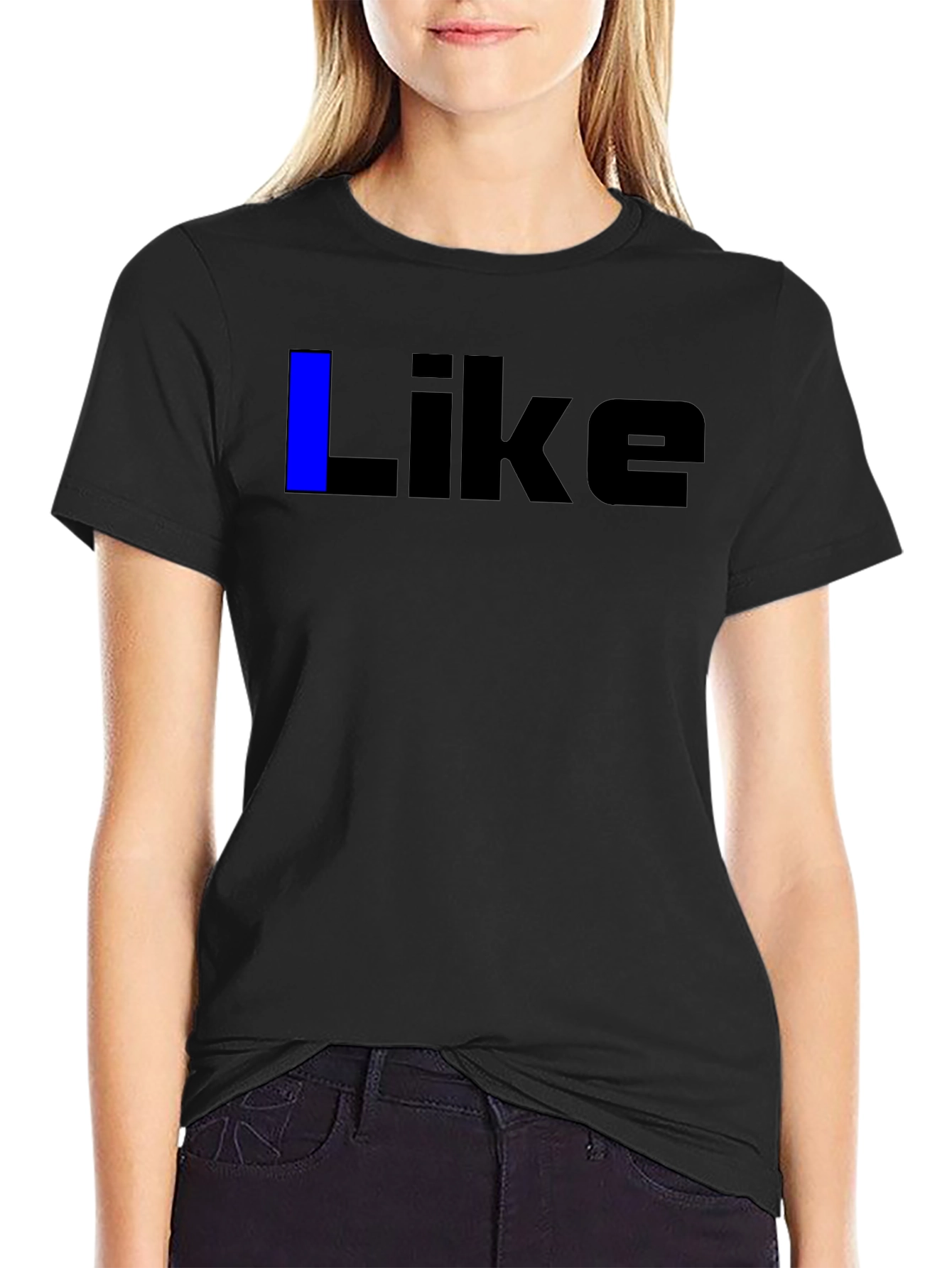 Mens Black Like Graphic Tee - Casual Wear
