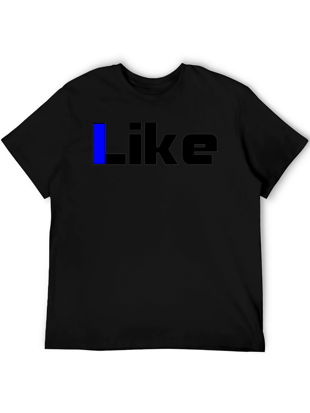 Mens Black Like Graphic Tee - Casual Wear