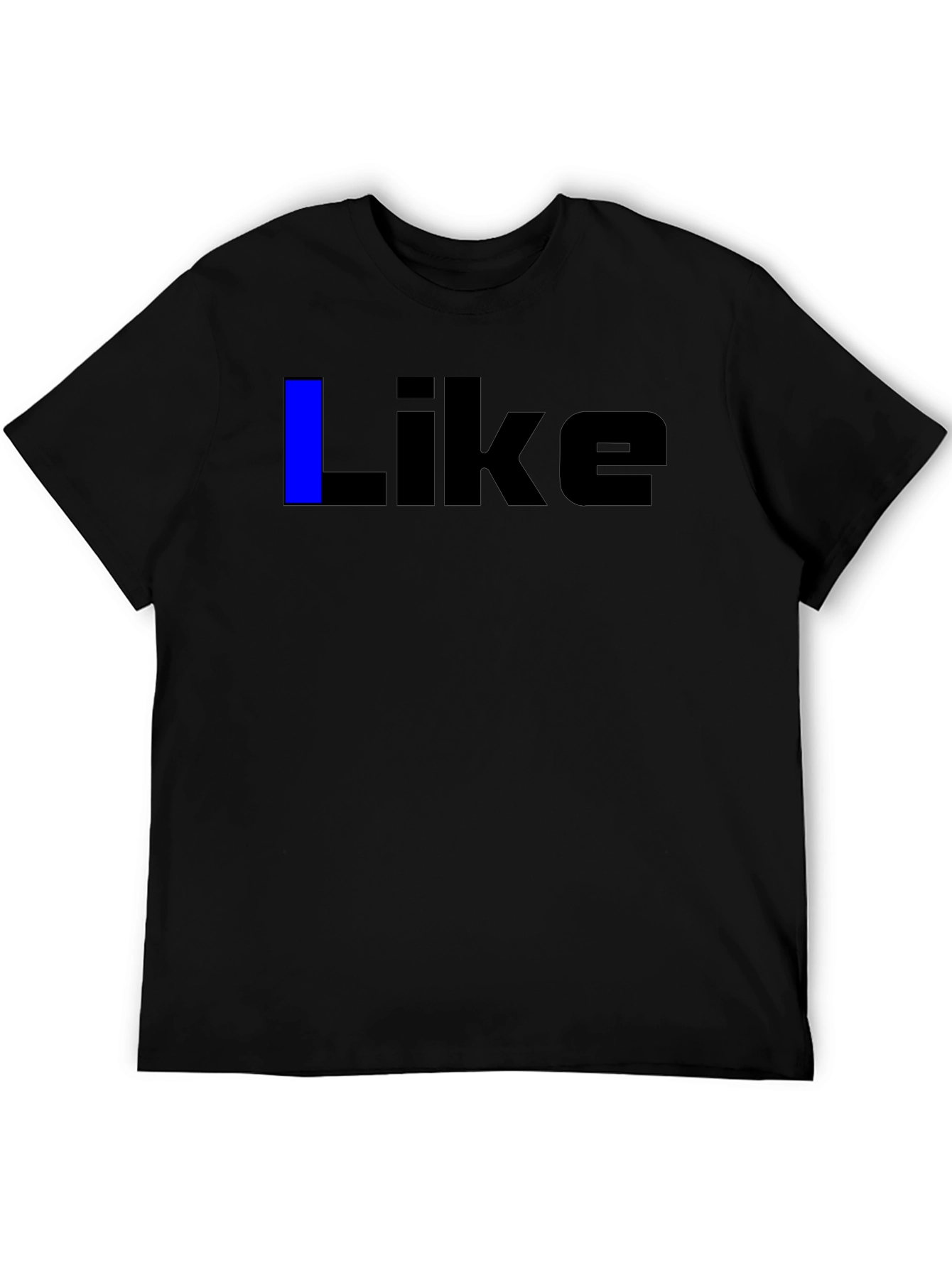 Mens Black Like Graphic Tee - Casual Wear
