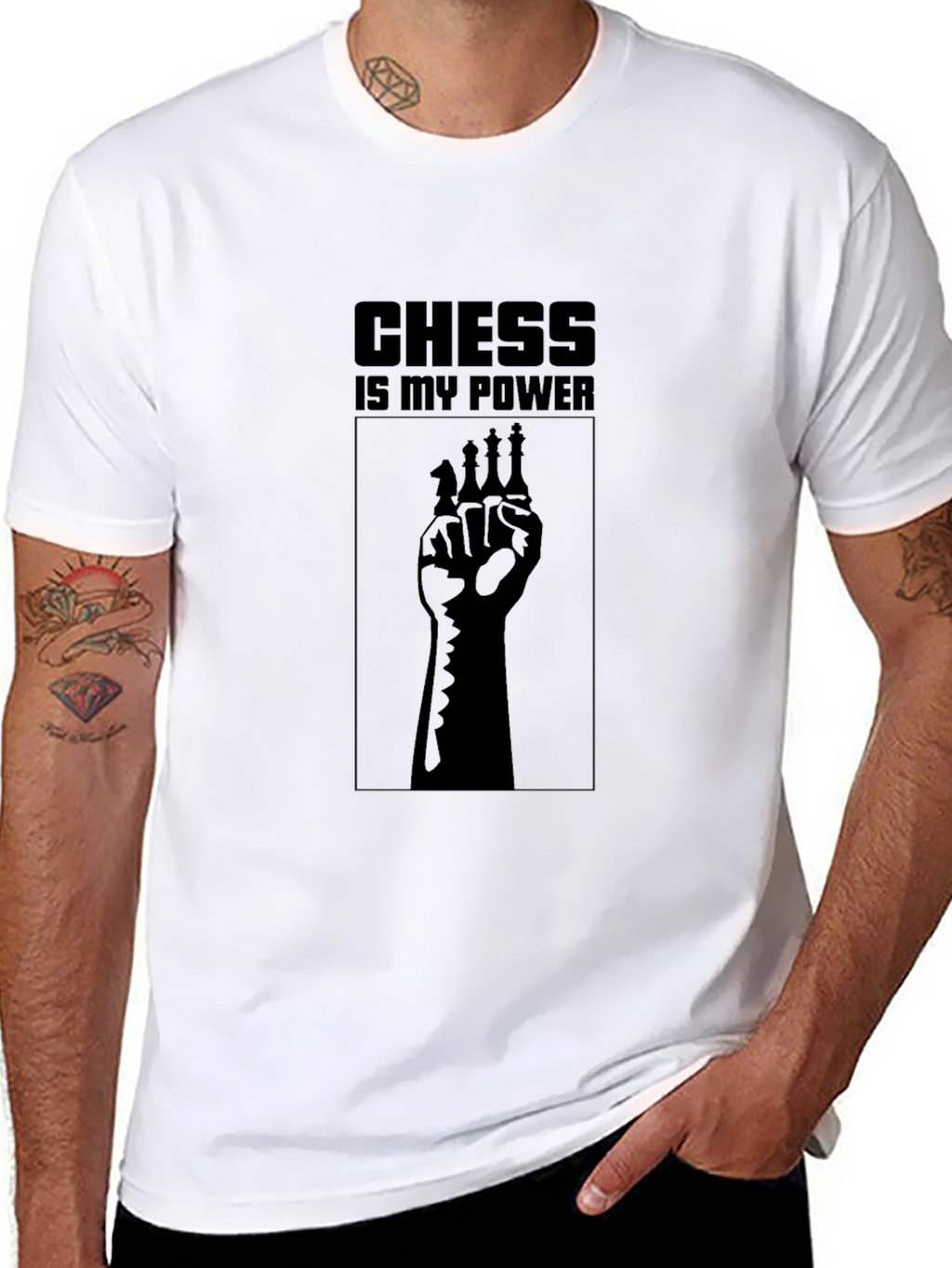 Chess is My Power T-Shirt - Black