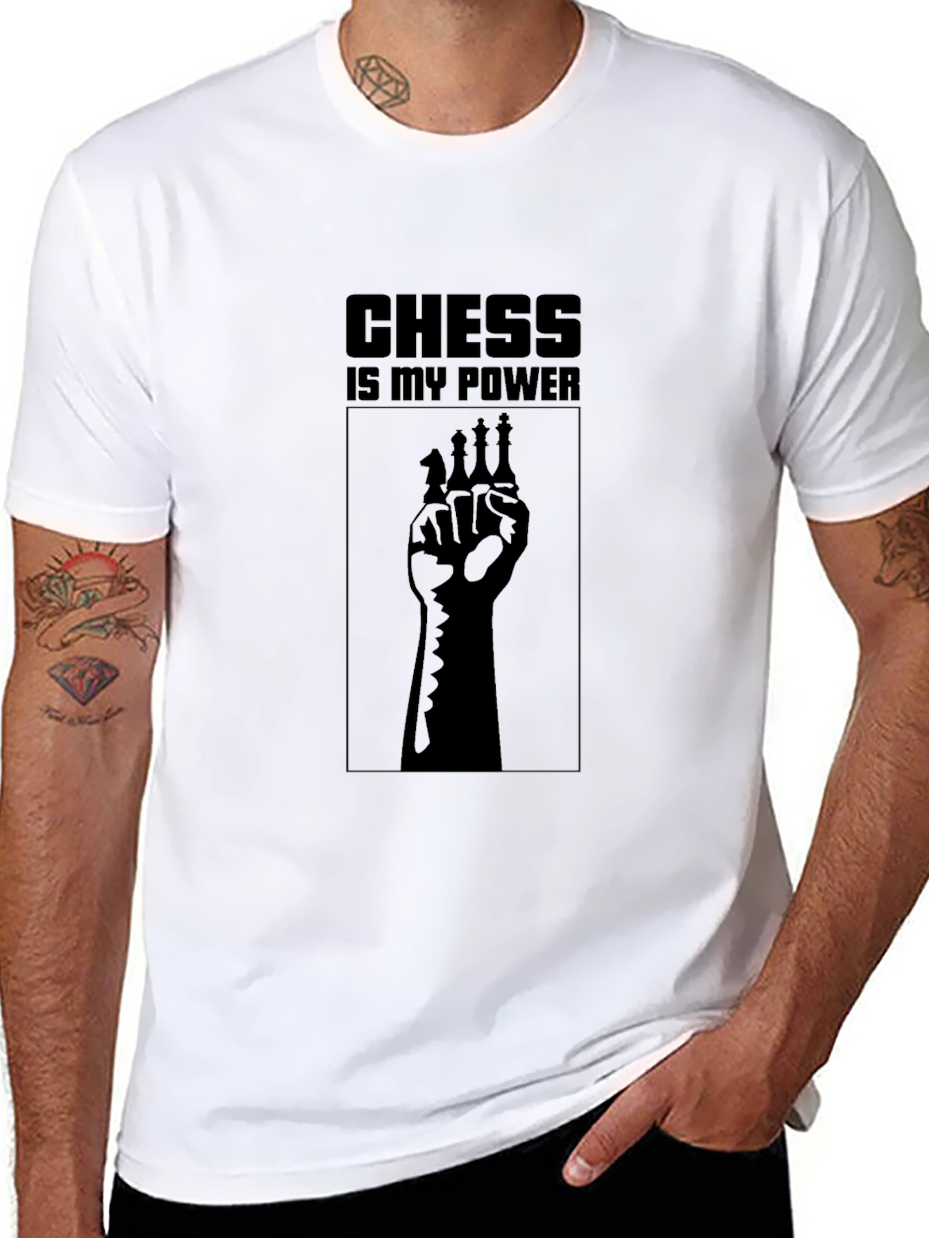 Chess is My Power T-Shirt - Black