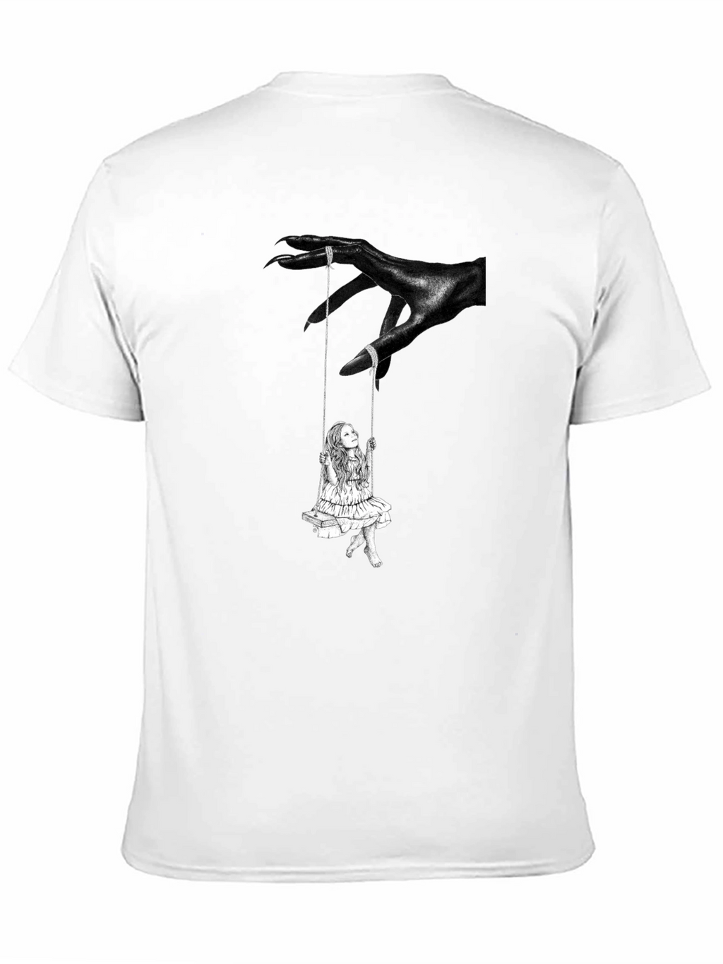Dark Fantasy Swing Graphic Tee - Edgy Style