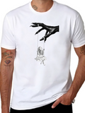Dark Fantasy Swing Graphic Tee - Edgy Style