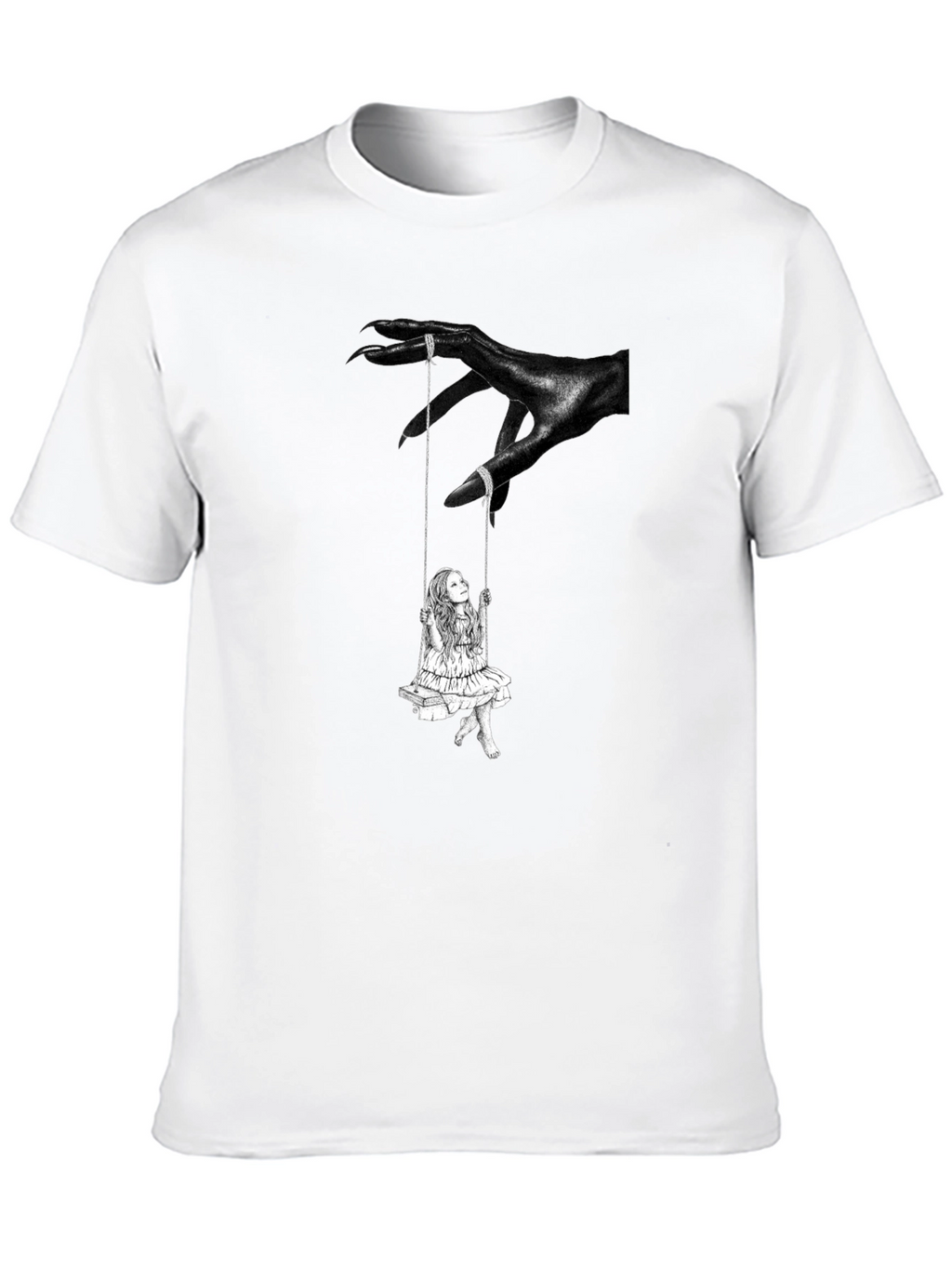 Dark Fantasy Swing Graphic Tee - Edgy Style
