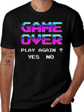 Retro Game Over Pixel Art T-Shirt - Play Again?