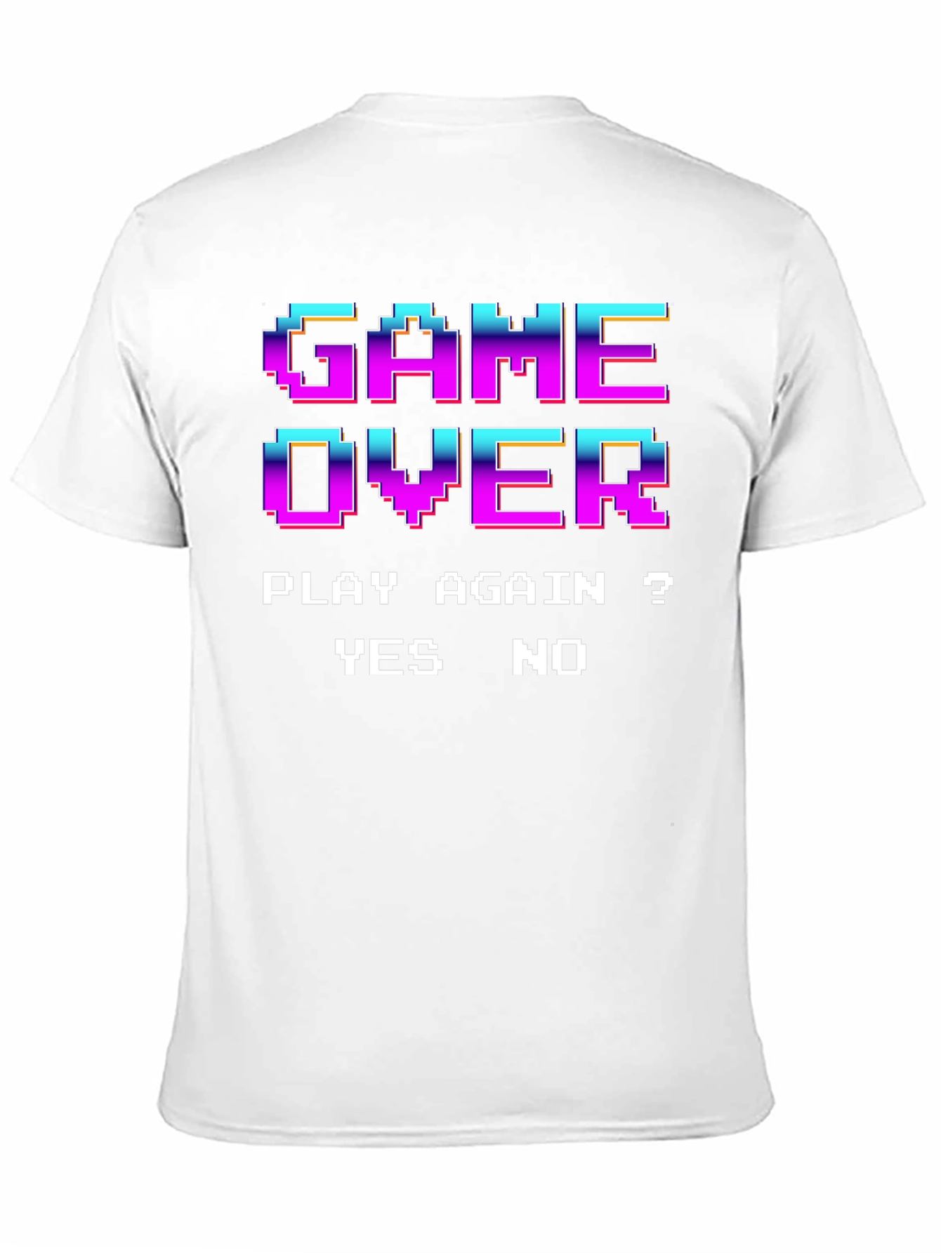 Retro Game Over Pixel Art T-Shirt - Play Again?