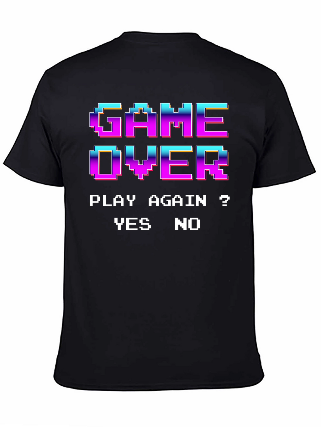 Retro Game Over Pixel Art T-Shirt - Play Again?