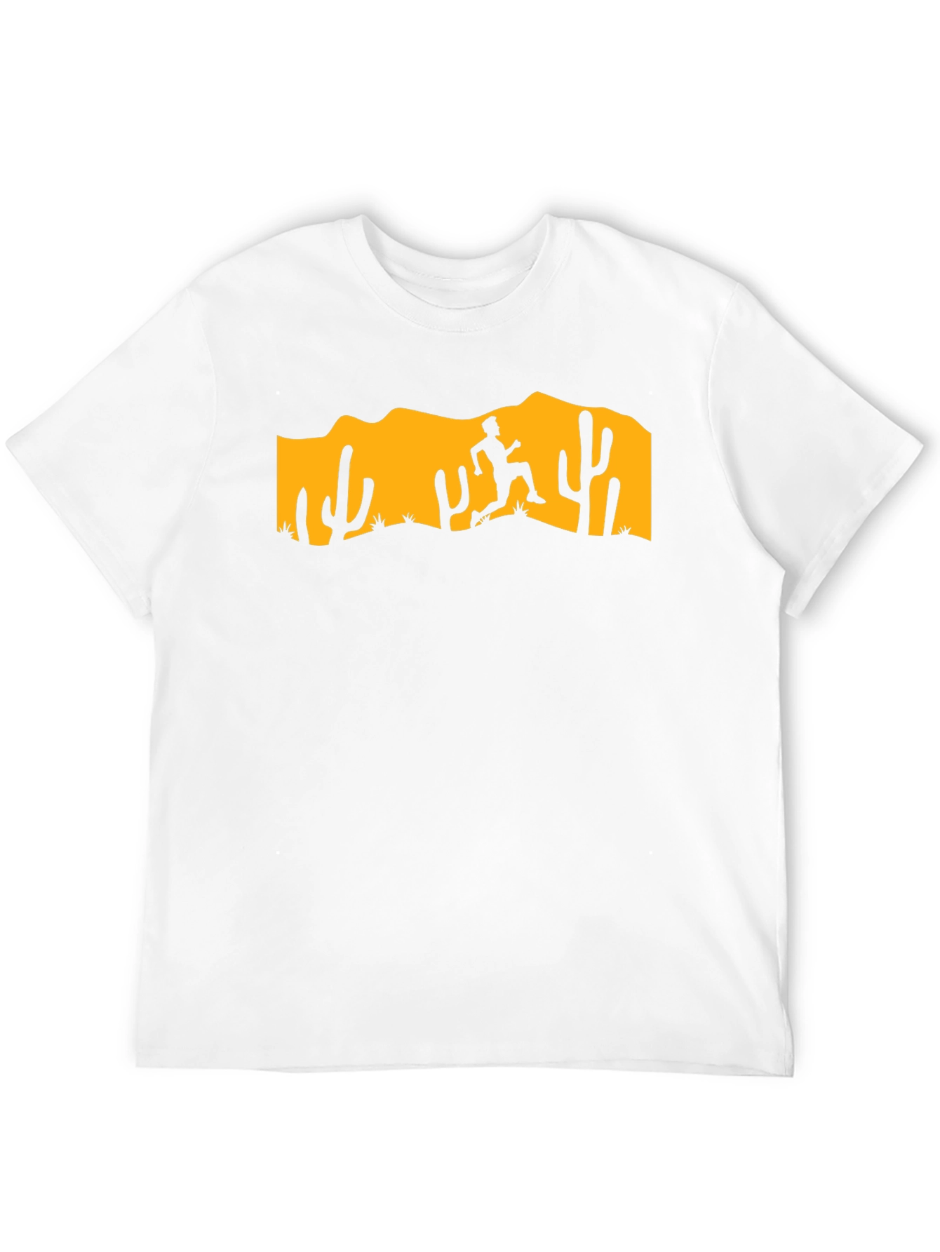 Desert Runner Graphic Tee - Black Cotton T-Shirt