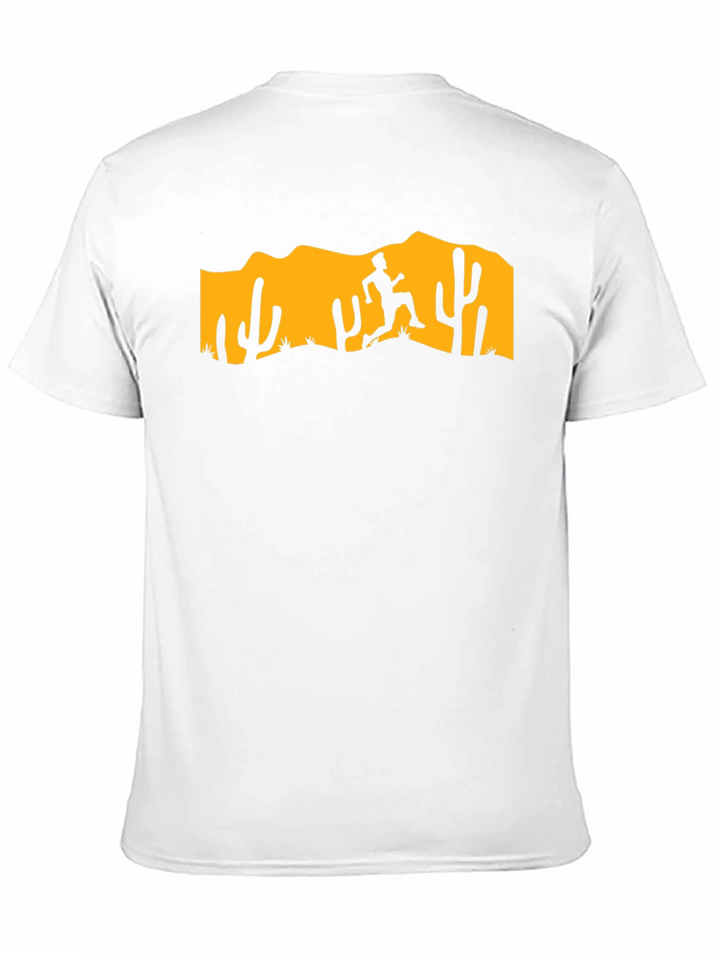Desert Runner Graphic Tee - Black Cotton T-Shirt