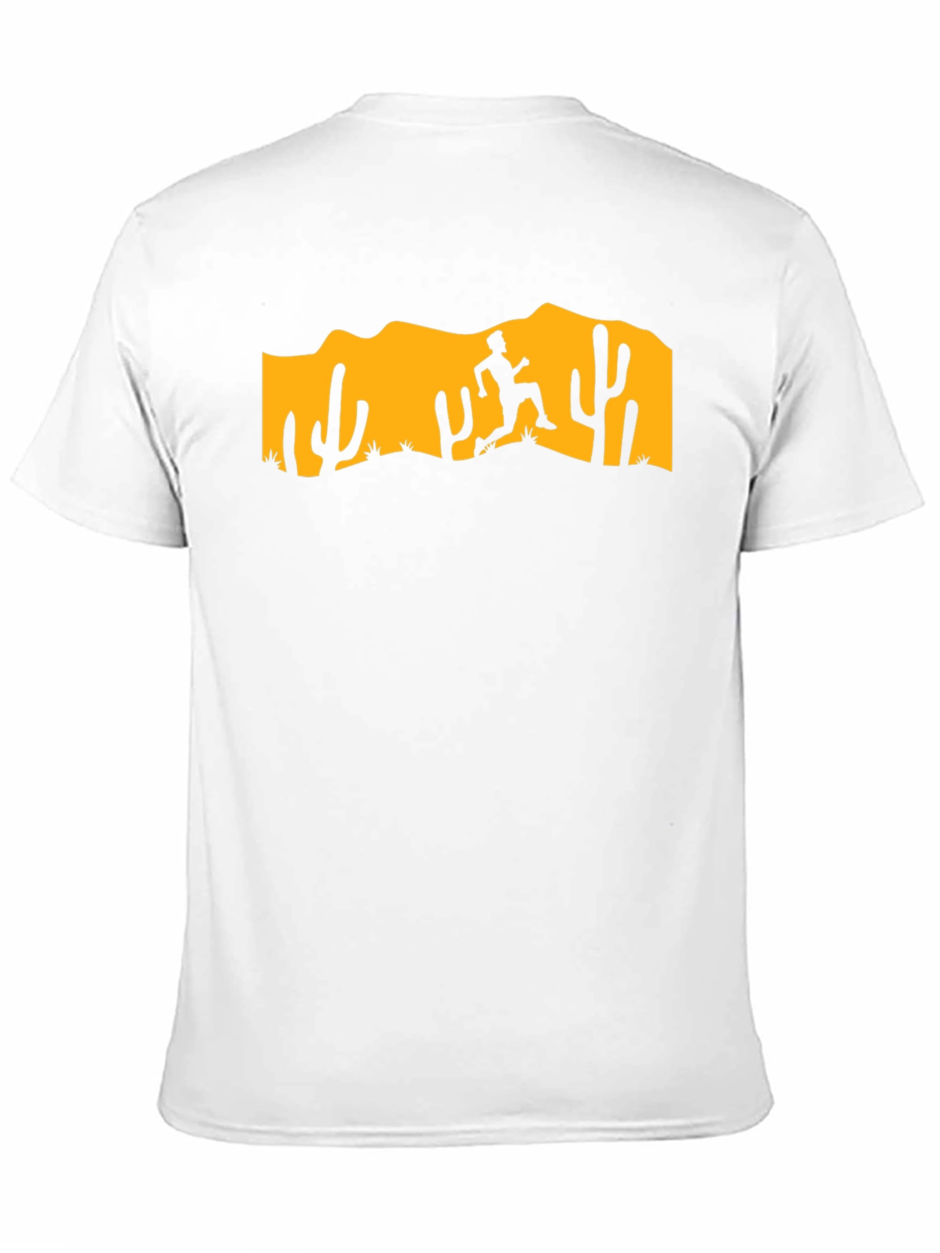 Desert Runner Graphic Tee - Black Cotton T-Shirt