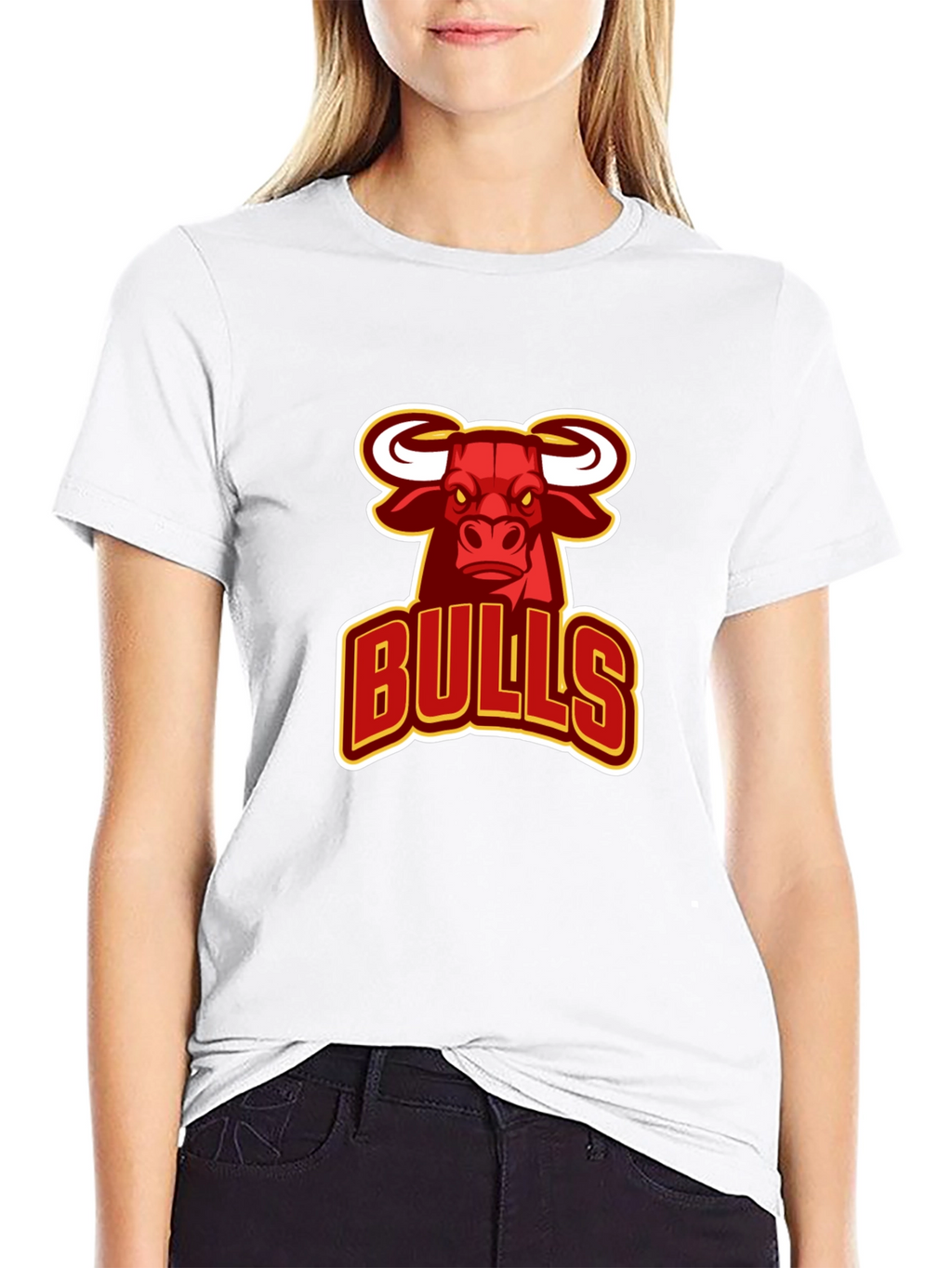 Chicago Bulls Graphic Print Black T-Shirt