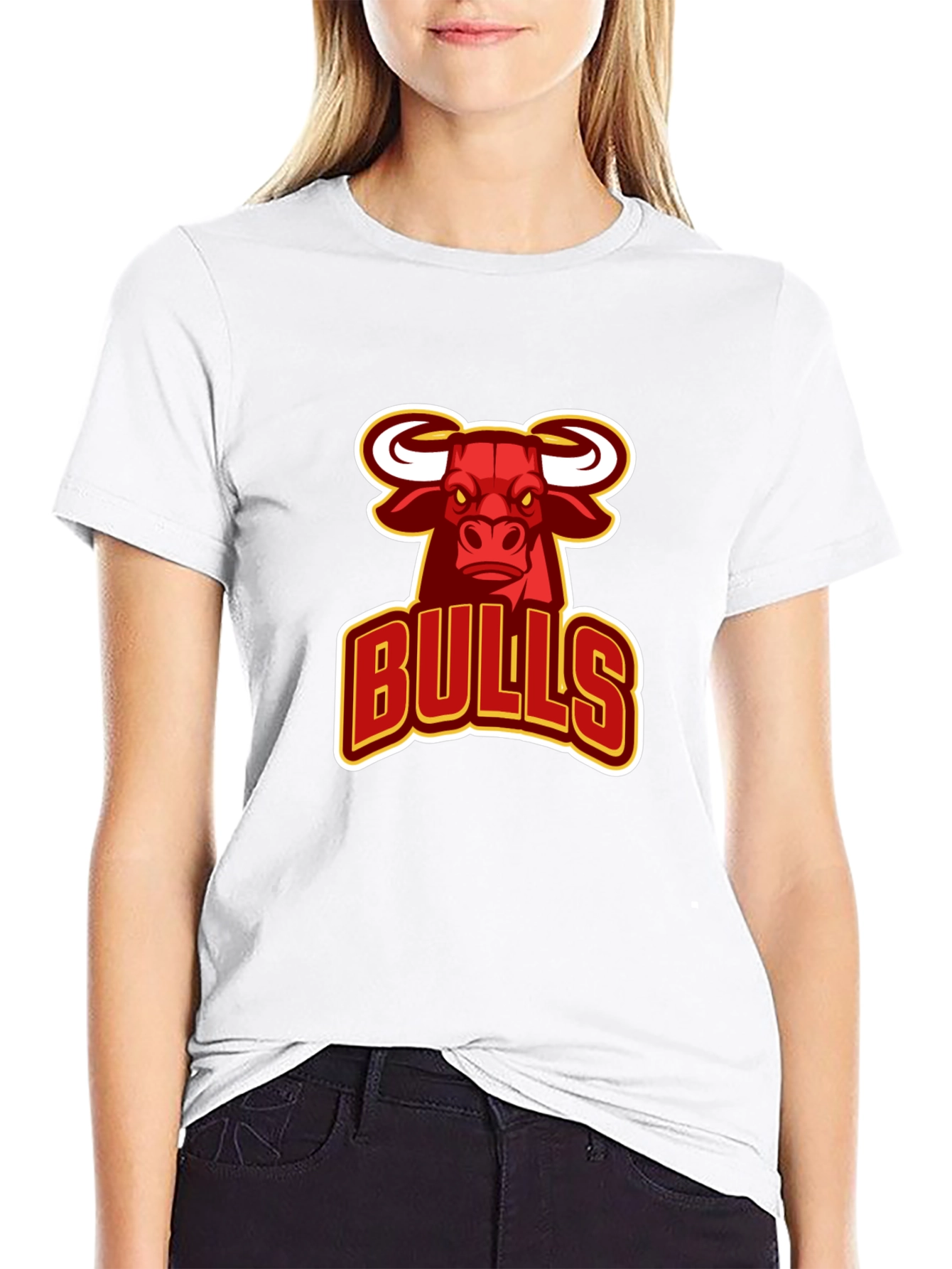 Chicago Bulls Graphic Print Black T-Shirt