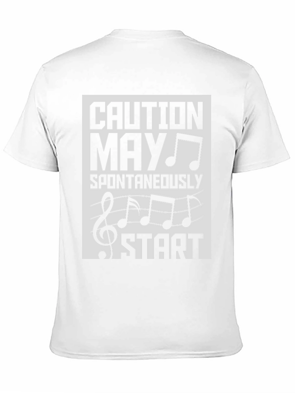Caution May Spontaneously Start Music T-Shirt