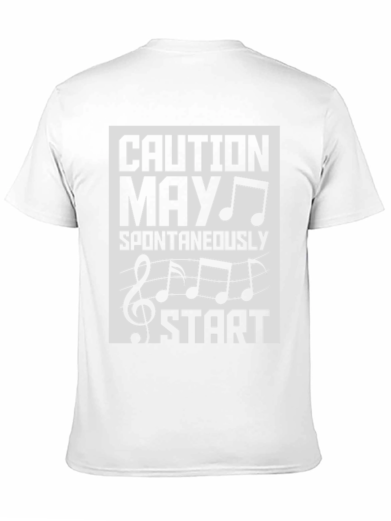 Caution May Spontaneously Start Music T-Shirt