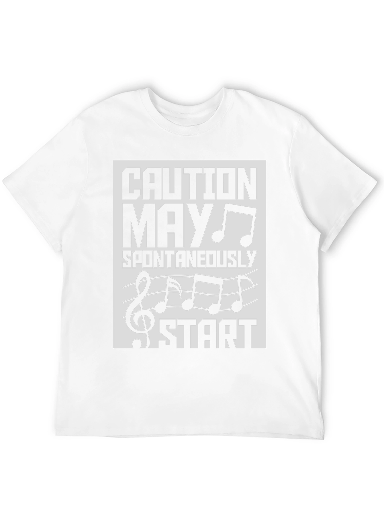 Caution May Spontaneously Start Music T-Shirt