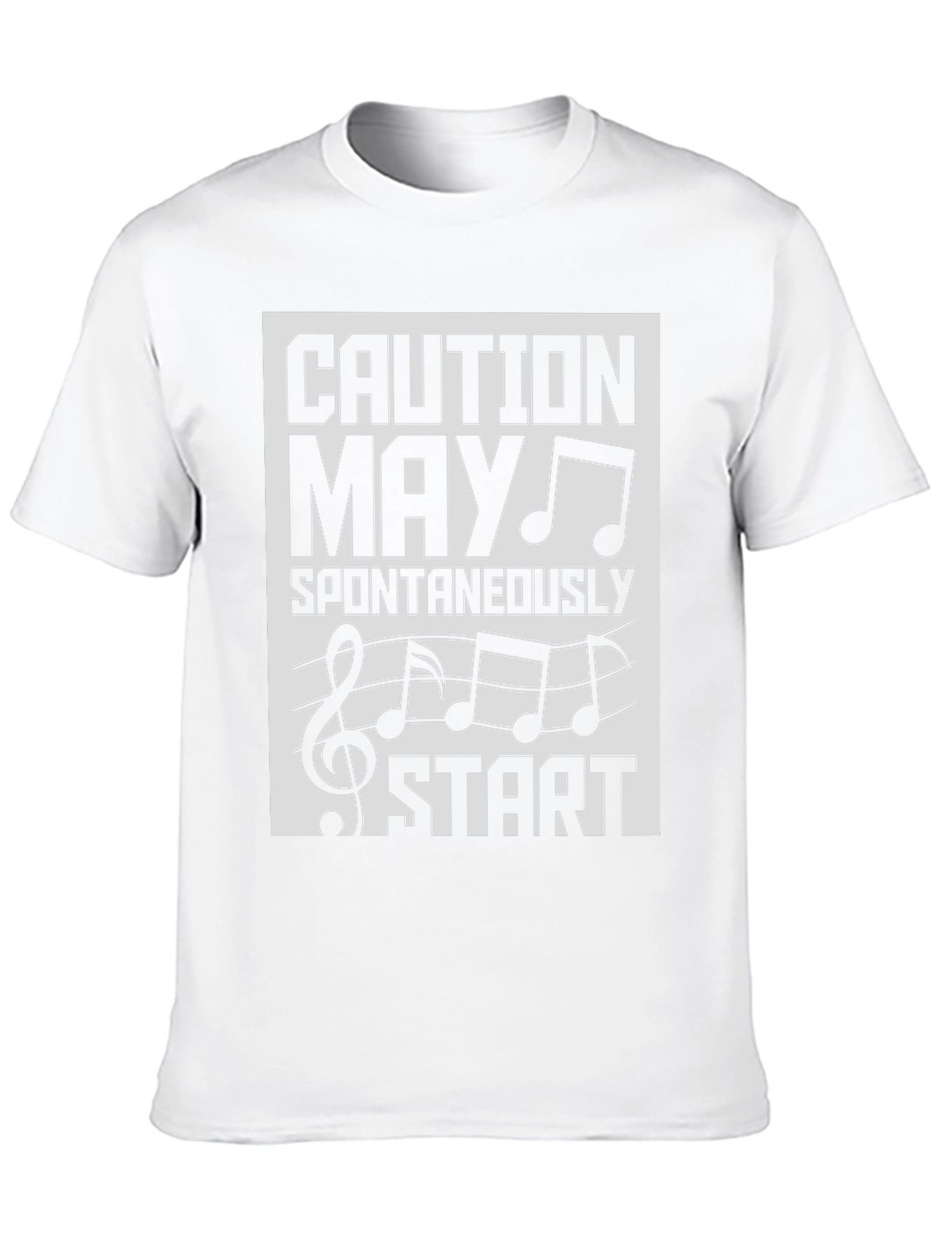 Caution May Spontaneously Start Music T-Shirt