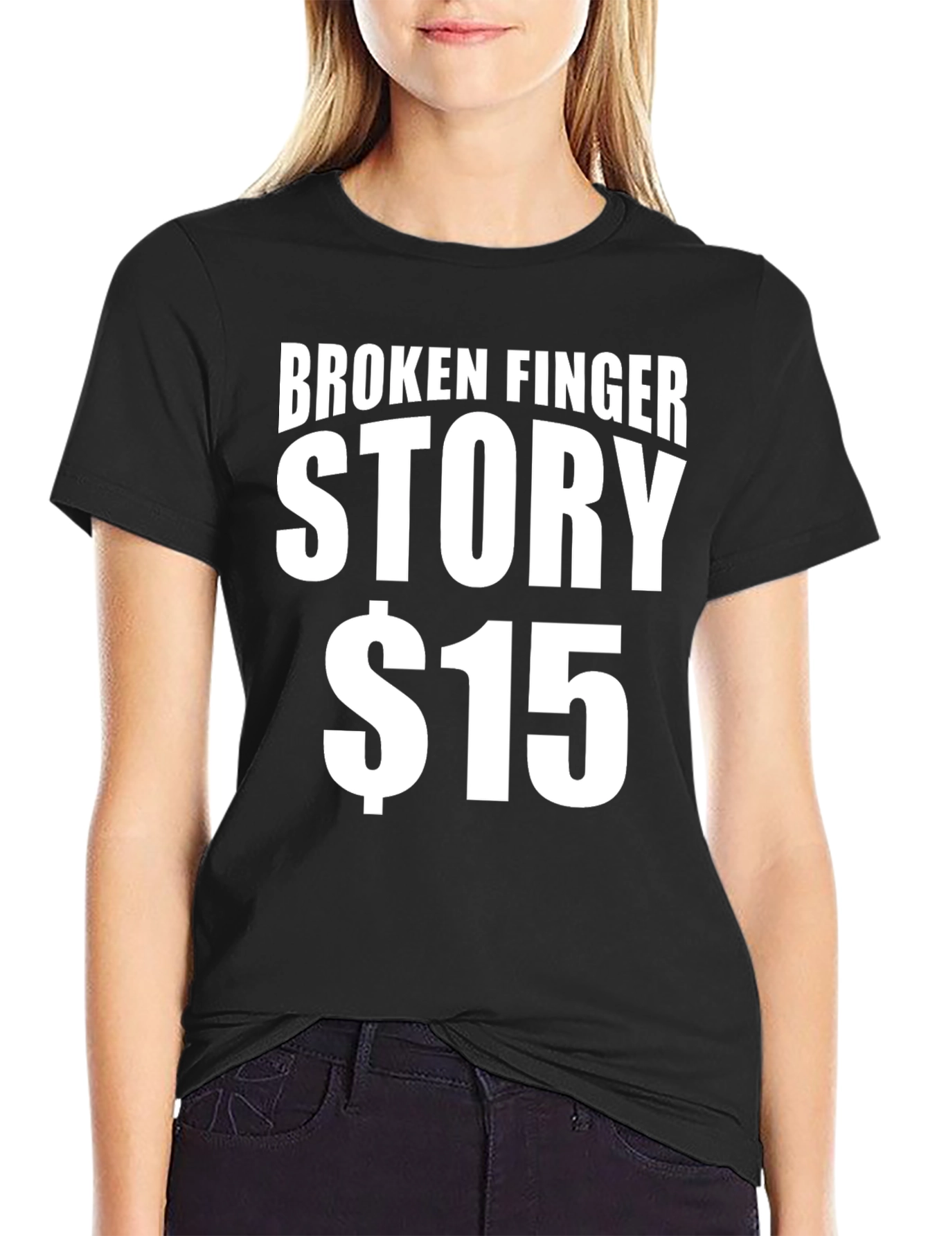 Broken Finger Story T-Shirt - Funny Novelty Tee