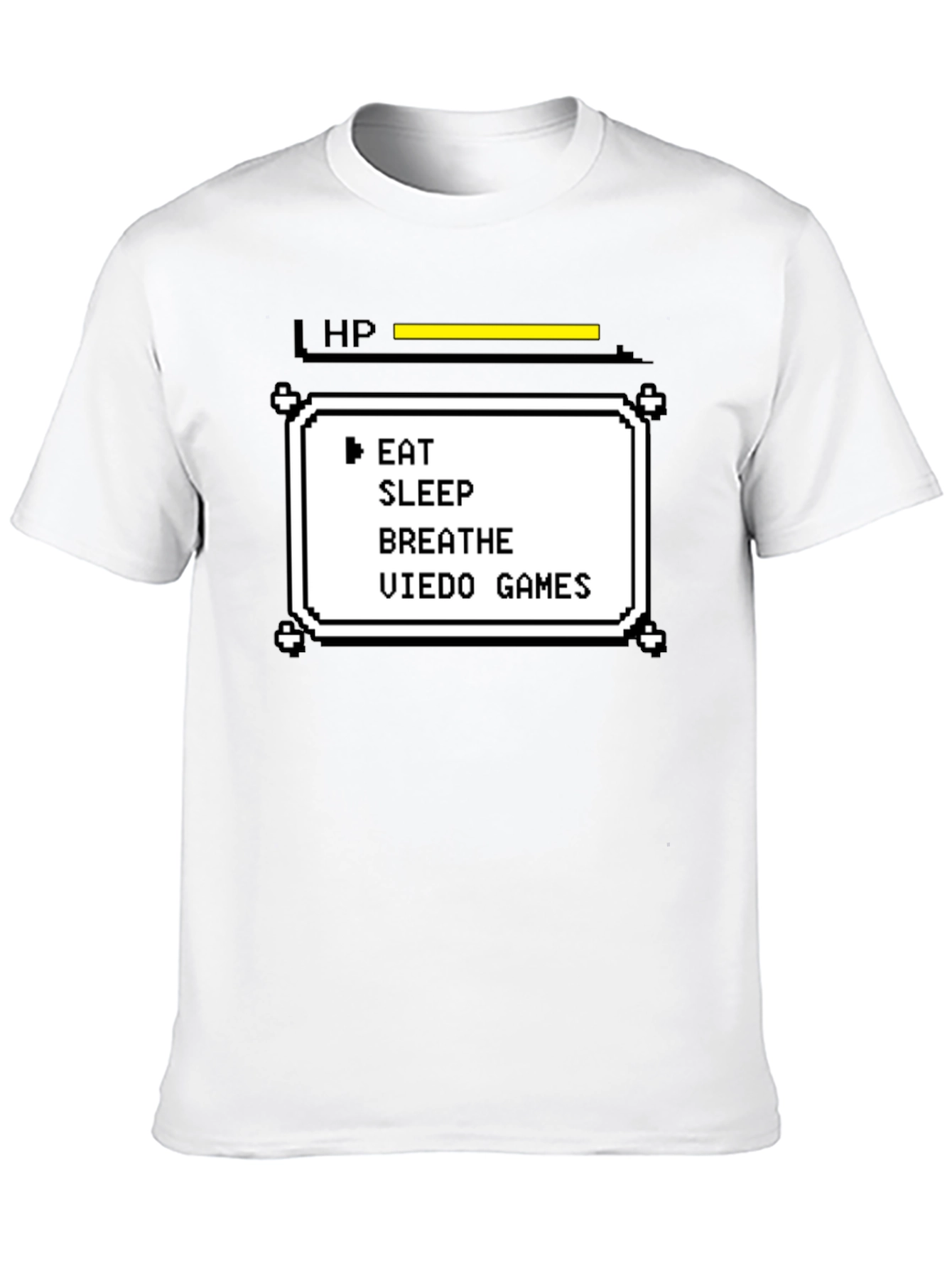 Gamer Life Stats T-Shirt - Eat Sleep Breathe Video Games