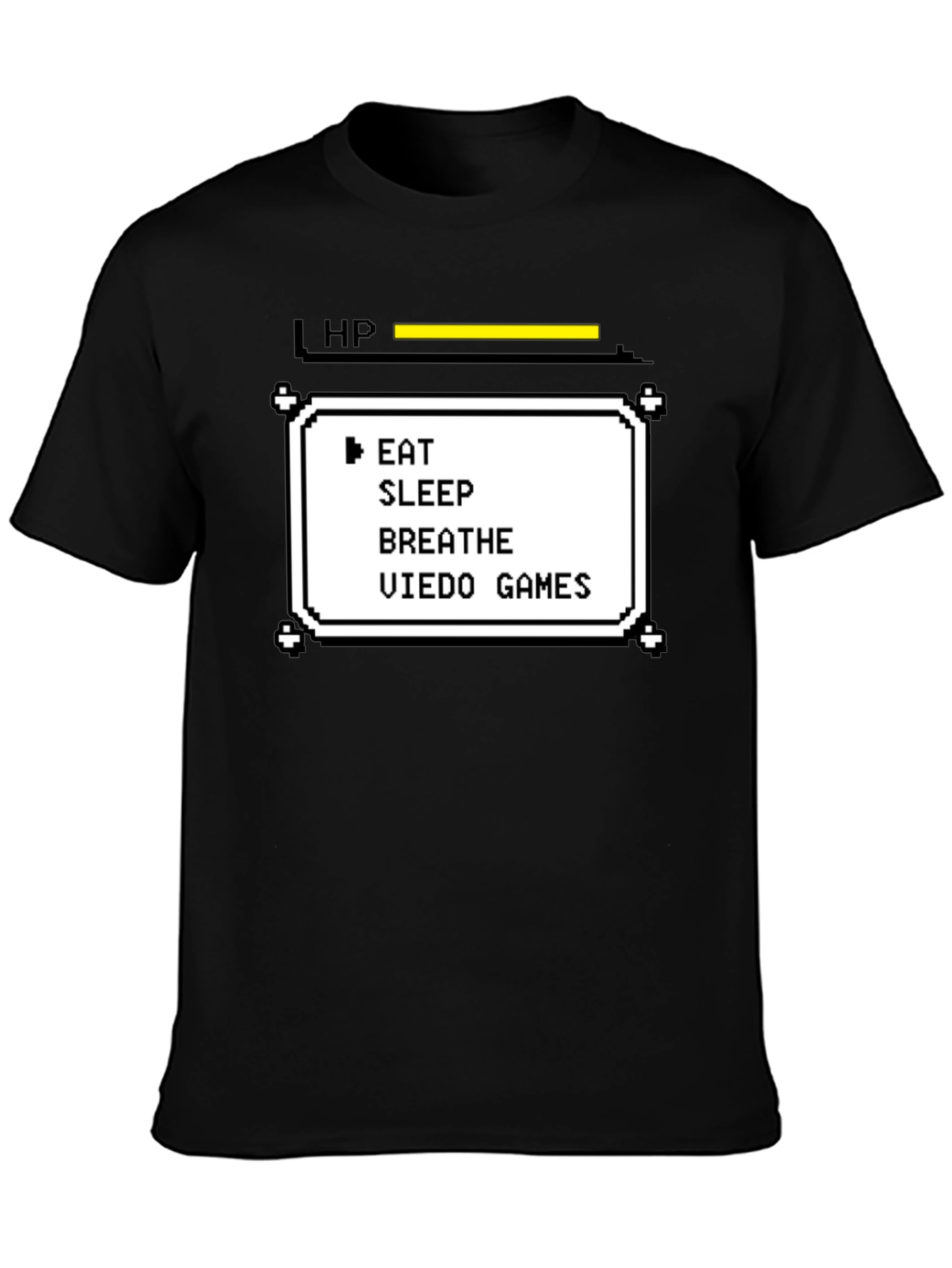 Gamer Life Stats T-Shirt - Eat Sleep Breathe Video Games