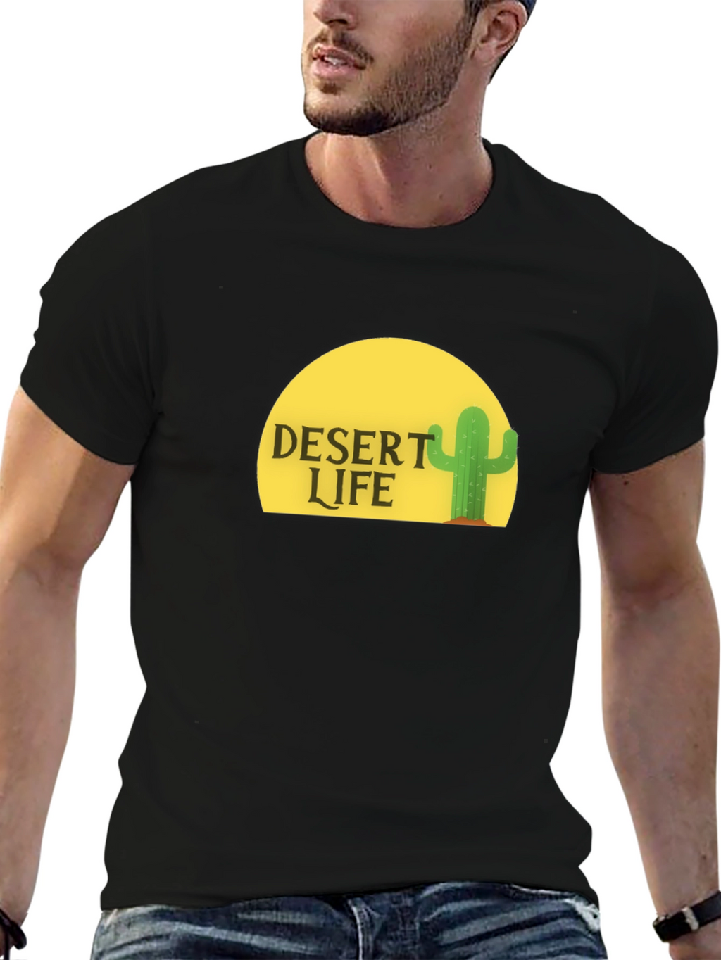 Desert Life Graphic Tee - Black