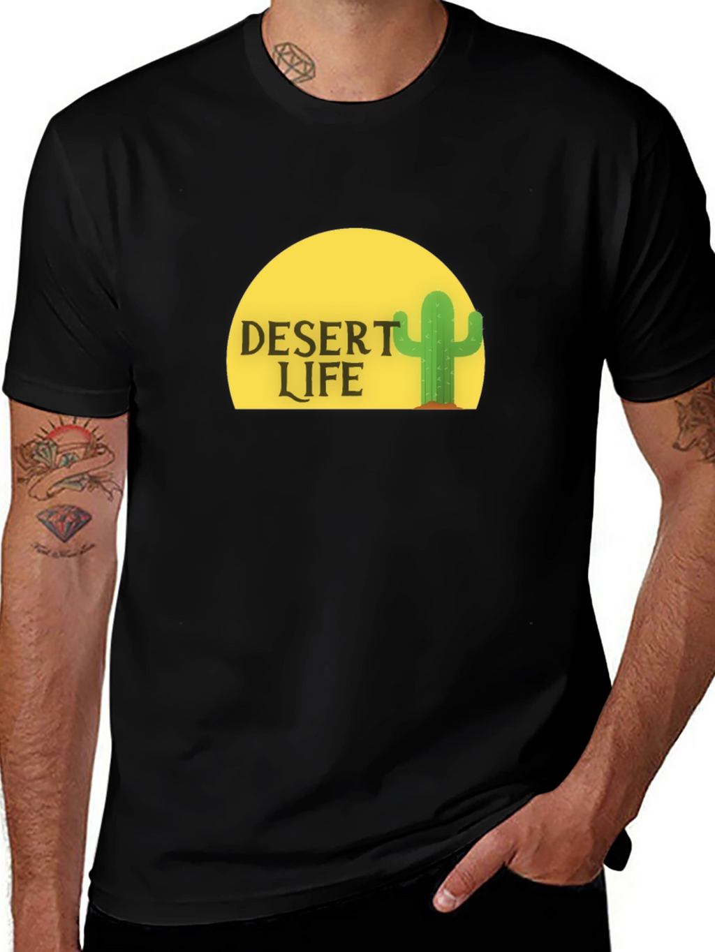 Desert Life Graphic Tee - Black