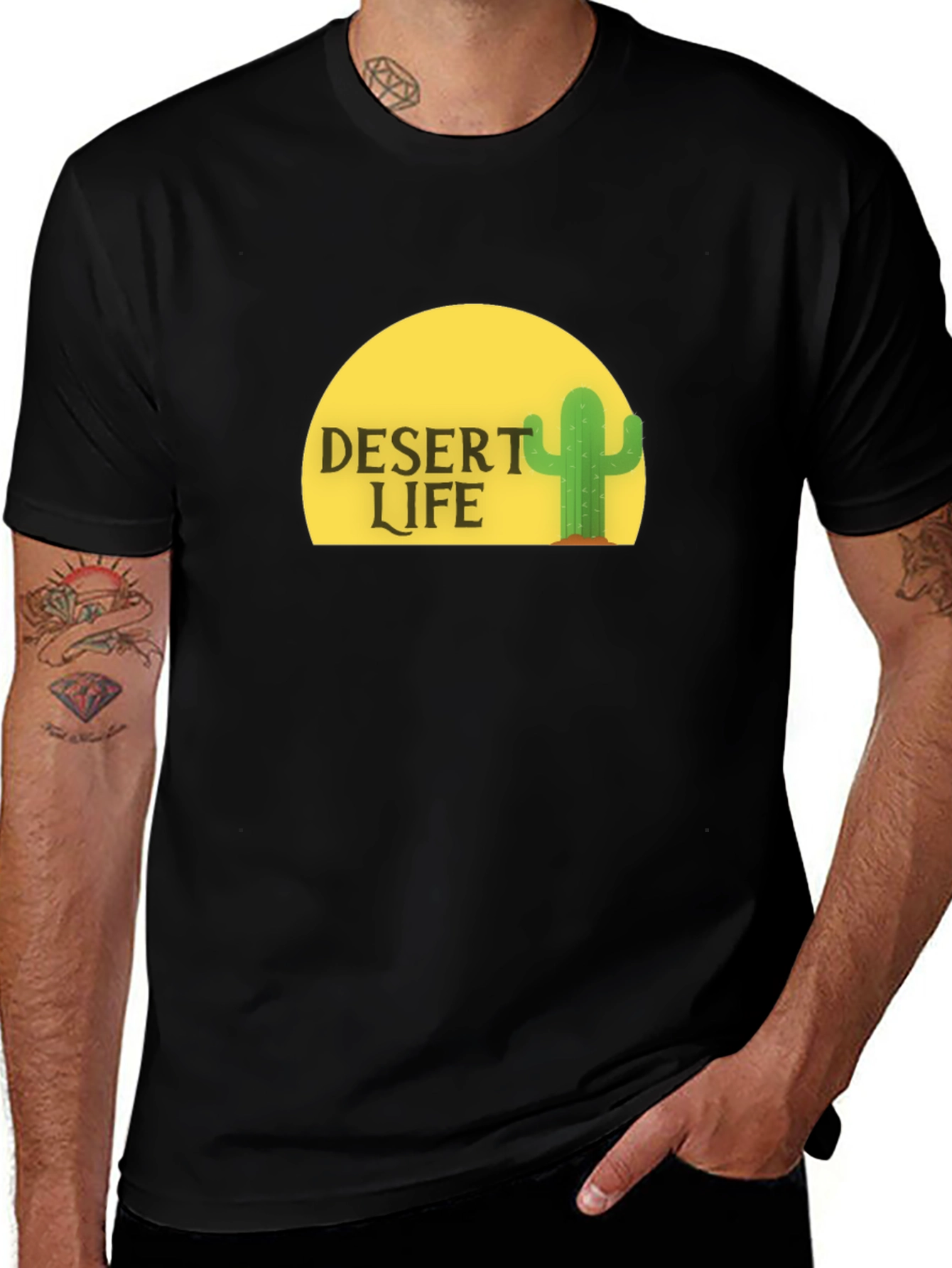 Desert Life Graphic Tee - Black