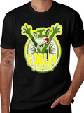 Goblin Surprise Graphic Tee - Black Crew Neck T-Shirt