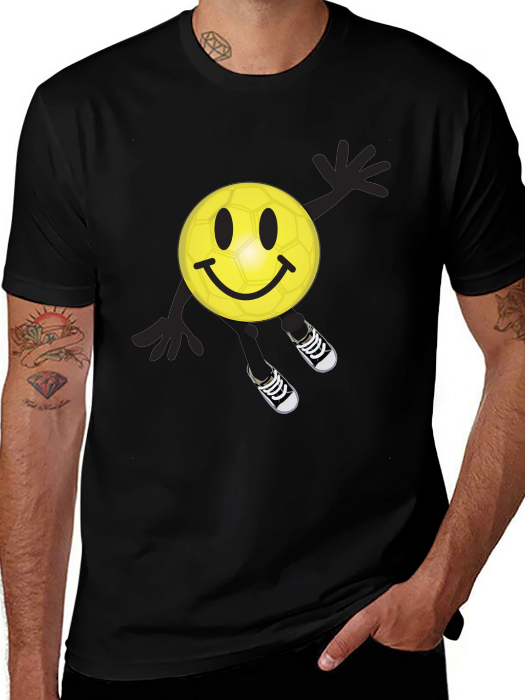 Smiley Face Soccer Ball T-Shirt