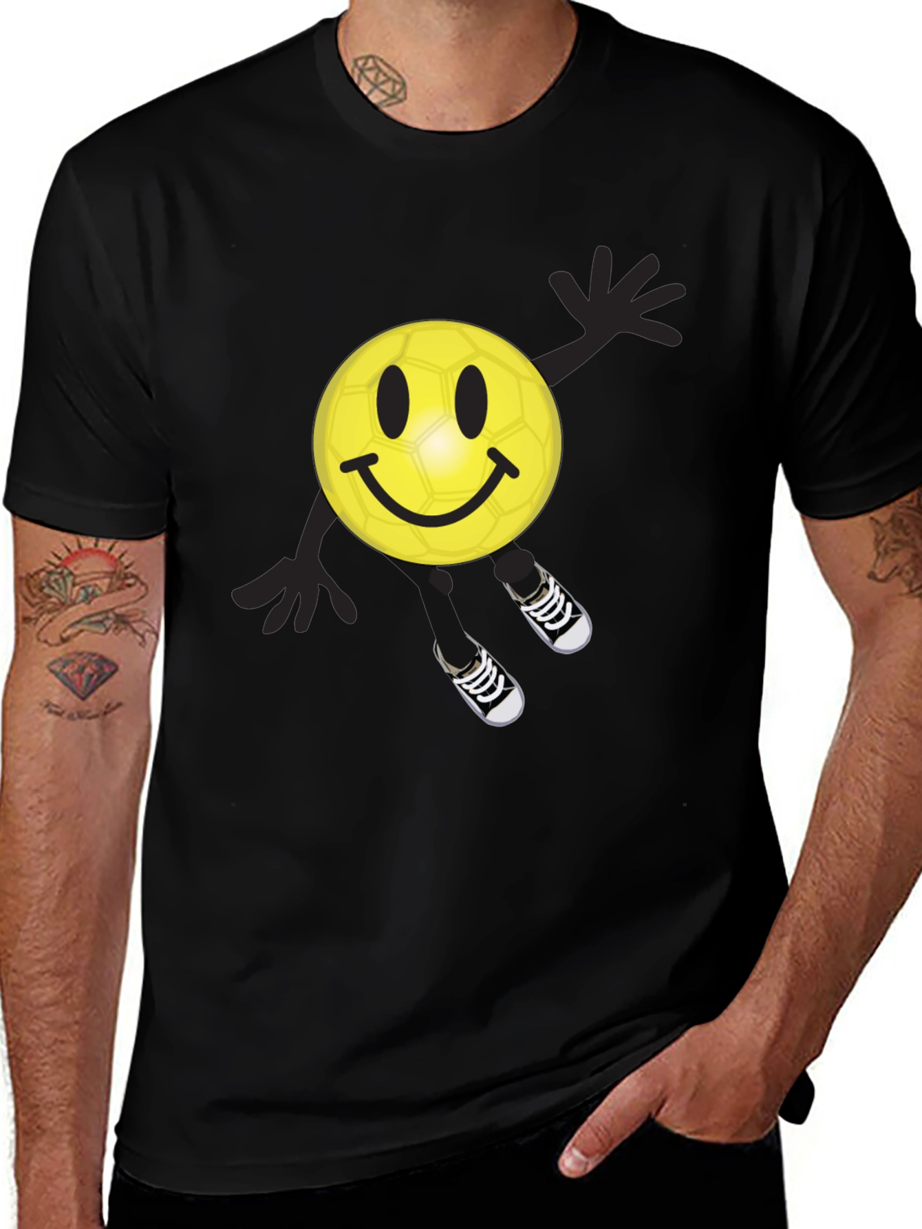 Smiley Face Soccer Ball T-Shirt